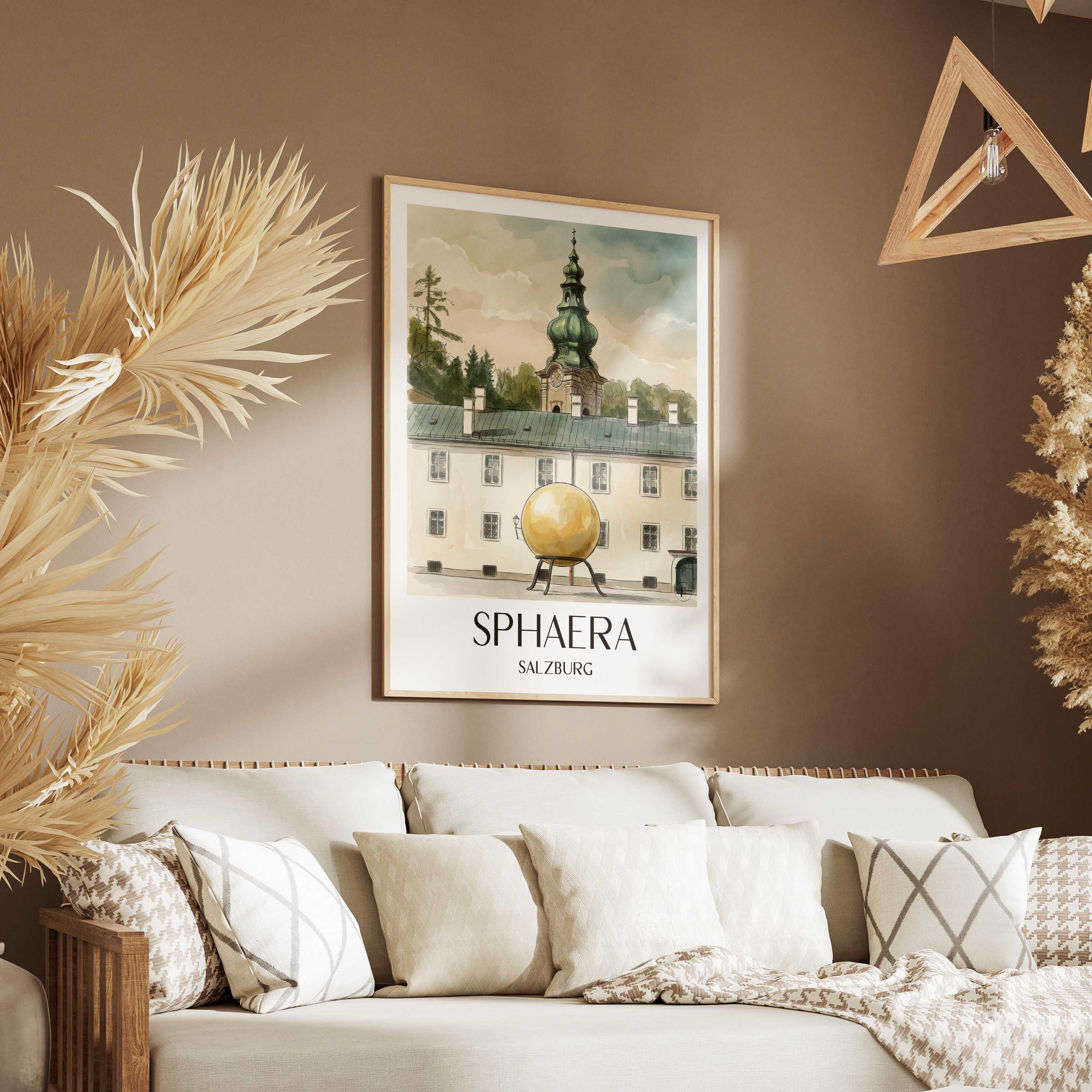 sphaera-salzburg-österreich-und-österreich-poster-aquarell