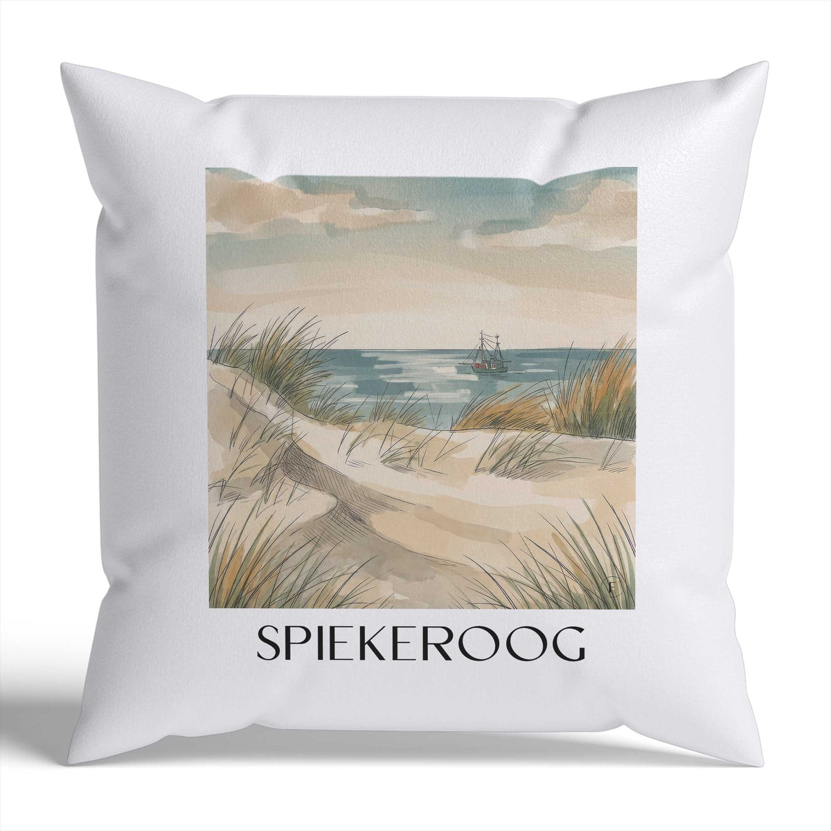 spiekeroog-ostfriesland-deutschland-kissenbezug-aquarell