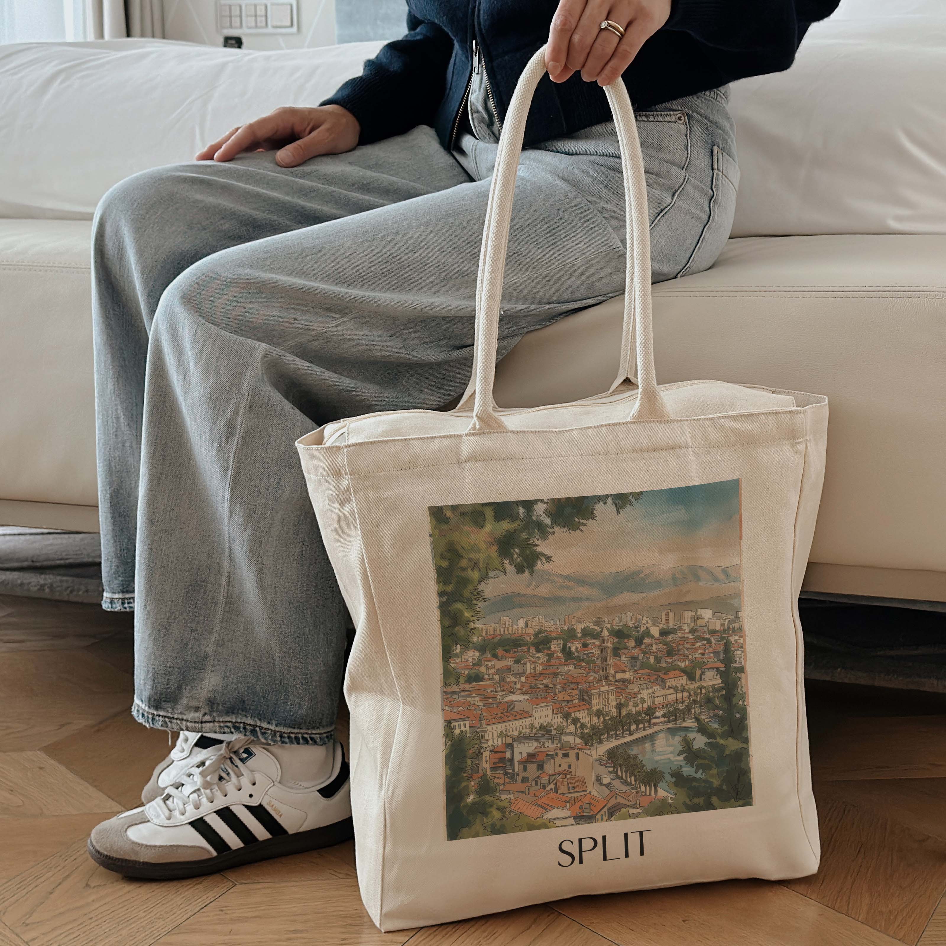 split-kroatien-einkaufstasche-aquarell