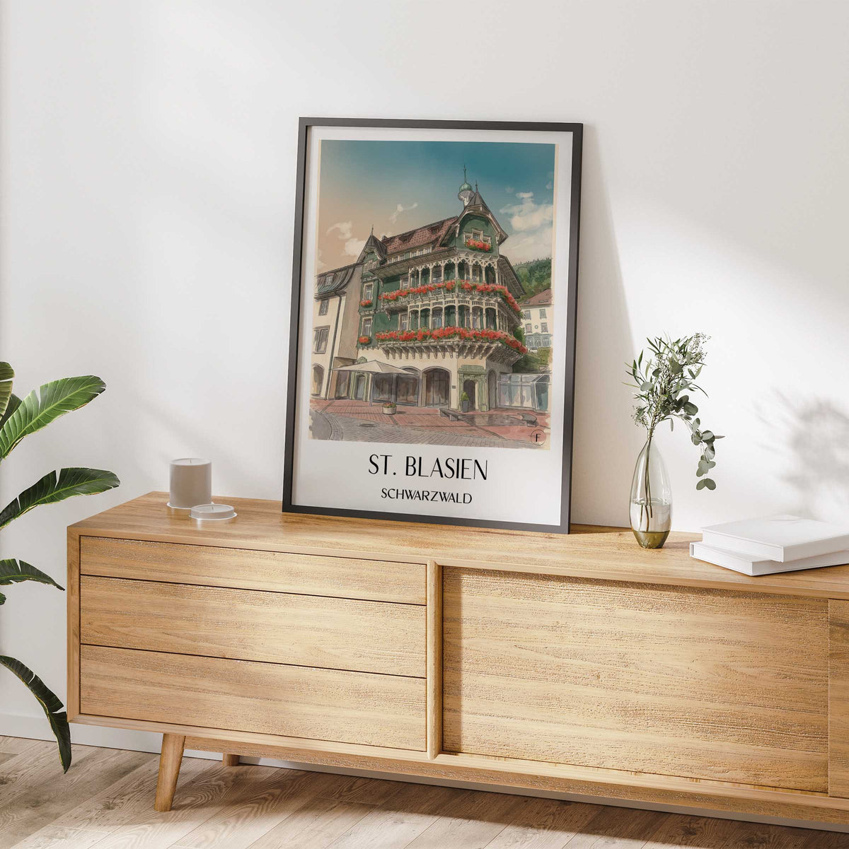 st.-blasien-schwarzwald-deutschland-poster-aquarell
