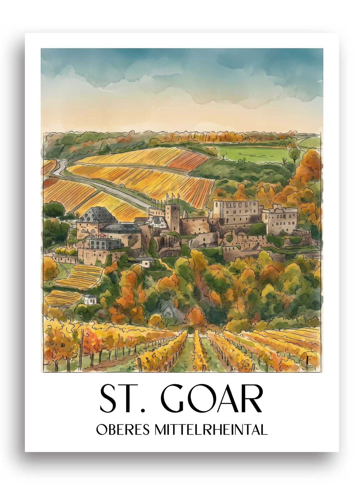 st.-goar-oberes-mittelrheintal-deutschland-poster-aquarell