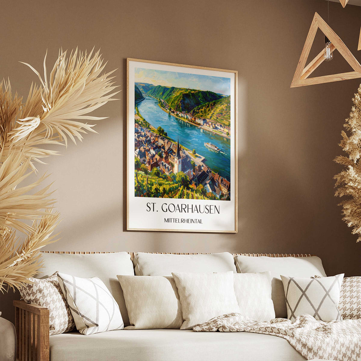 st.-goarhausen-mittelrheintal-deutschland-poster-oil-painting-oelgemaelde