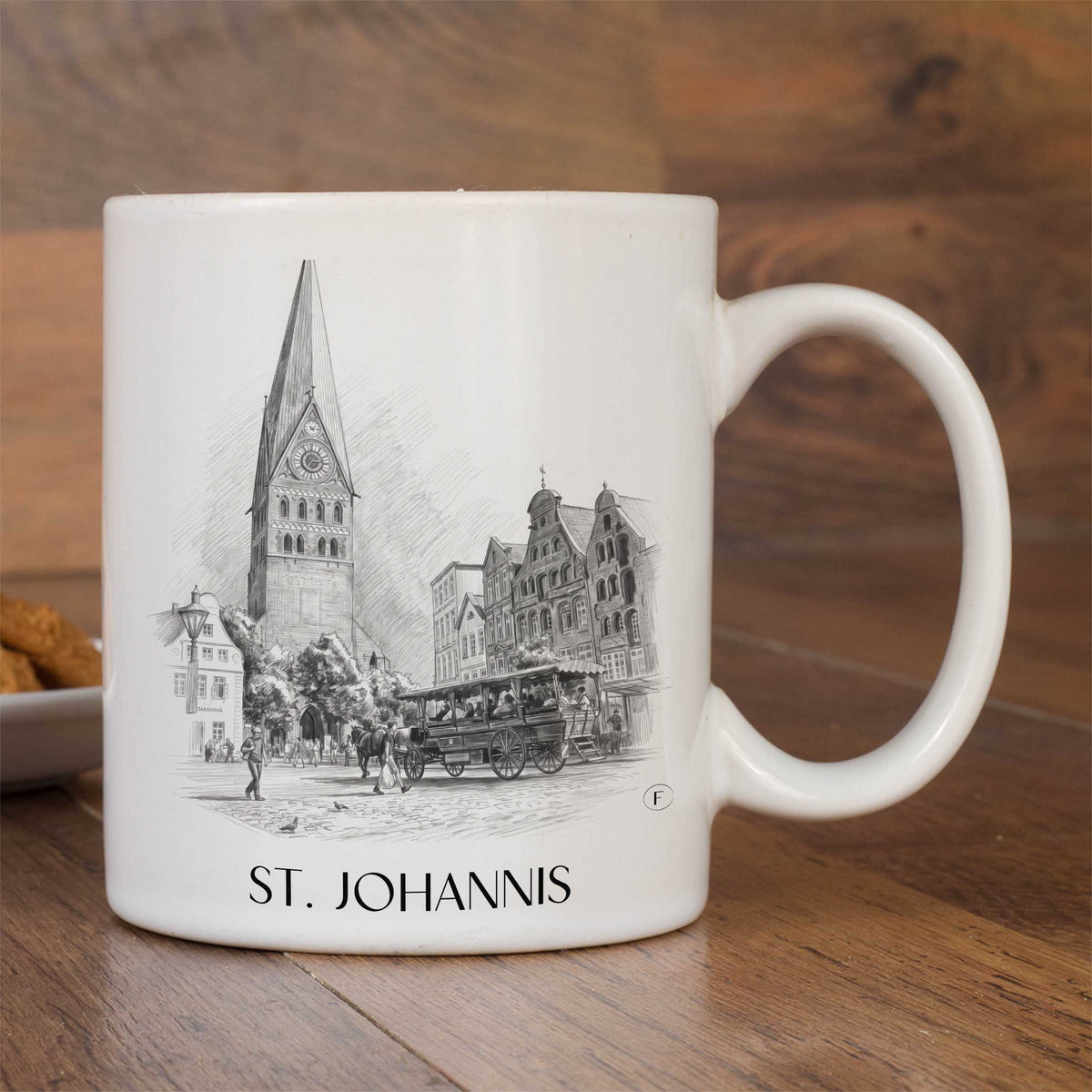 st.-johannis-lüneburg-deutschland-kaffeebecher-bleistift-zeichnung-drawing