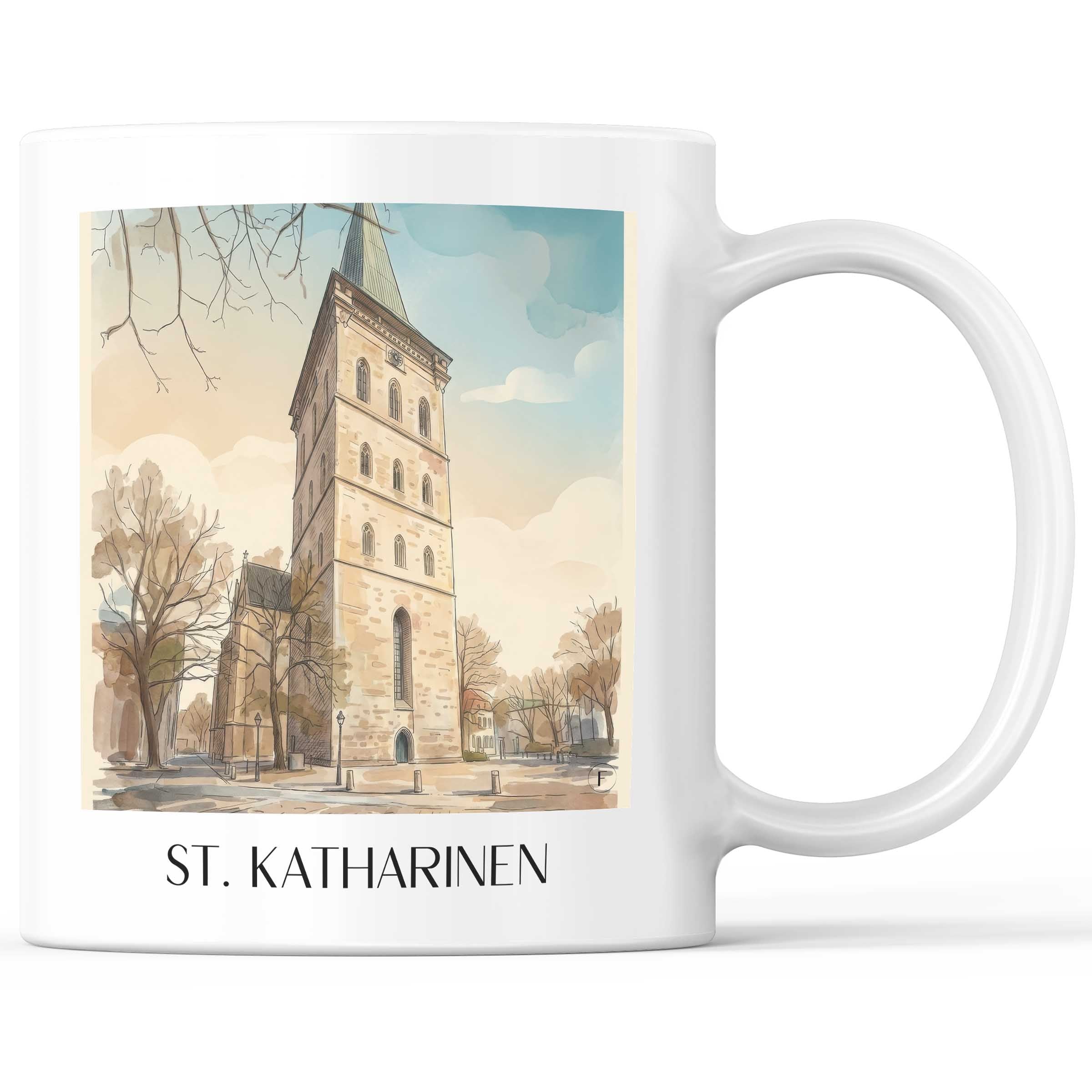 st.-katharinen-osnabrück-deutschland-kaffeebecher-aquarell