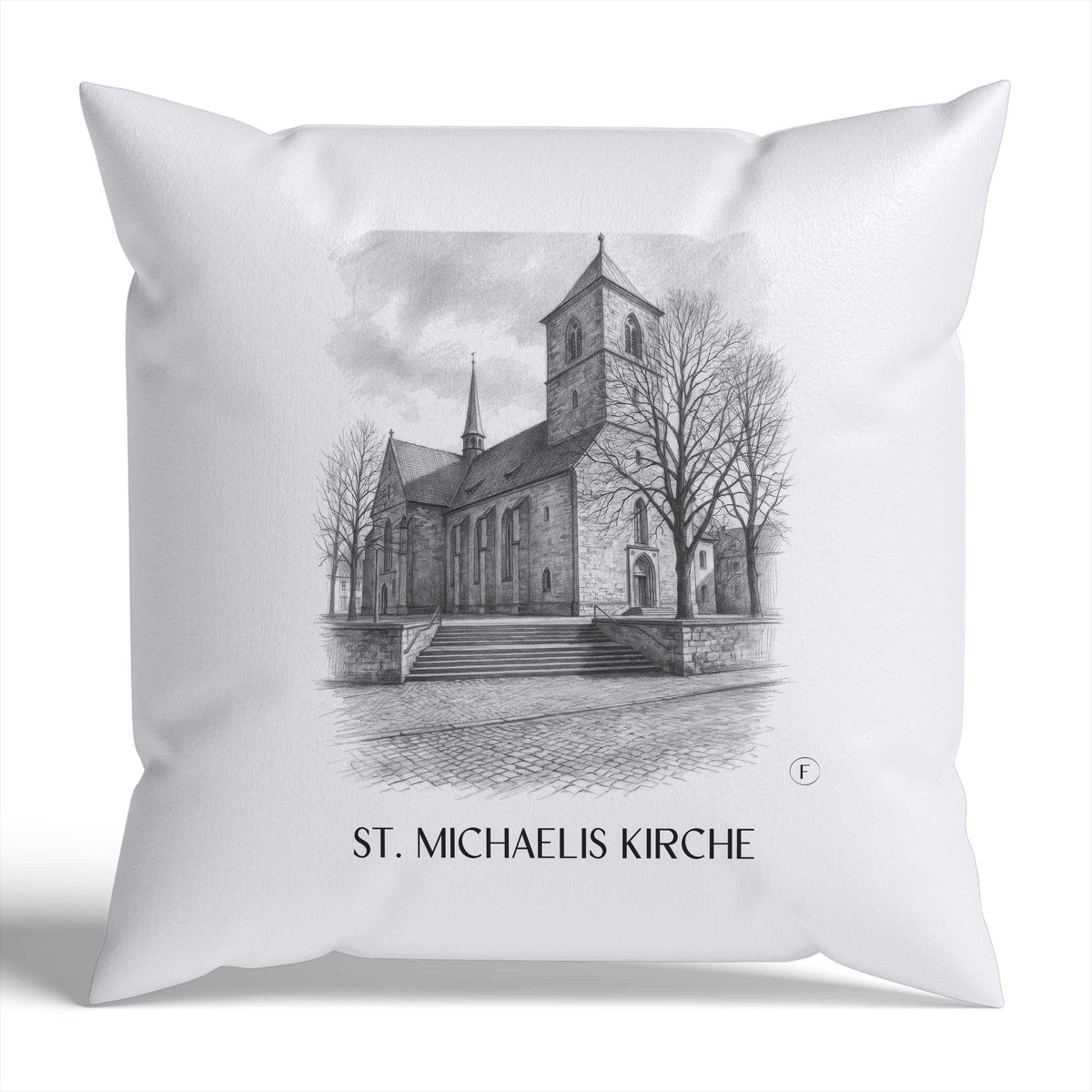 st.-michaelis-kirche-hildesheim-deutschland-kissenbezug-bleistift-zeichnung-drawing