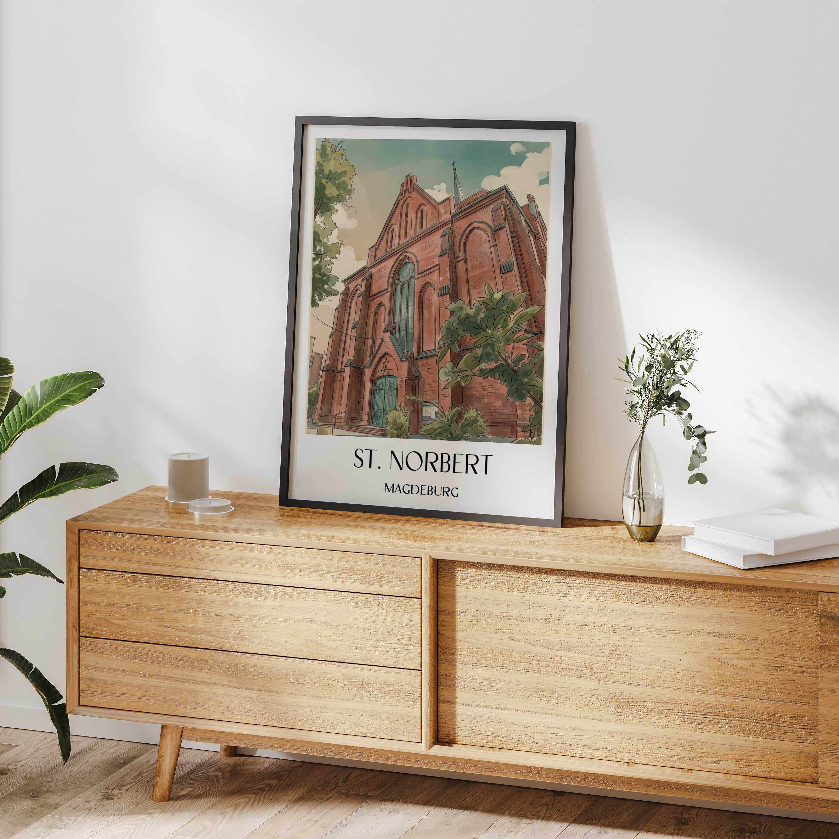 st.-norbert-magdeburg-deutschland-poster-aquarell
