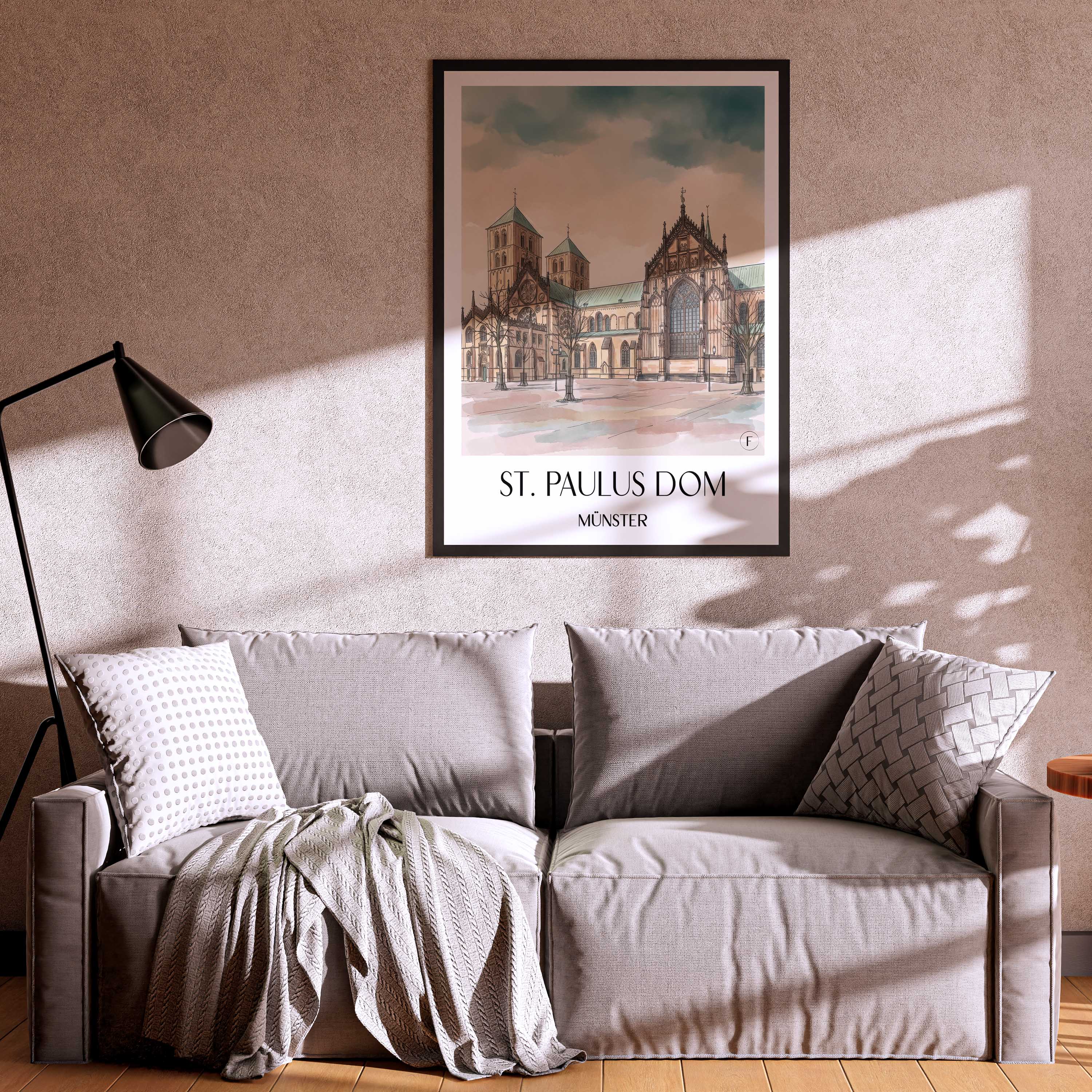 st.-paulus-dom-münster-deutschland-poster-aquarell