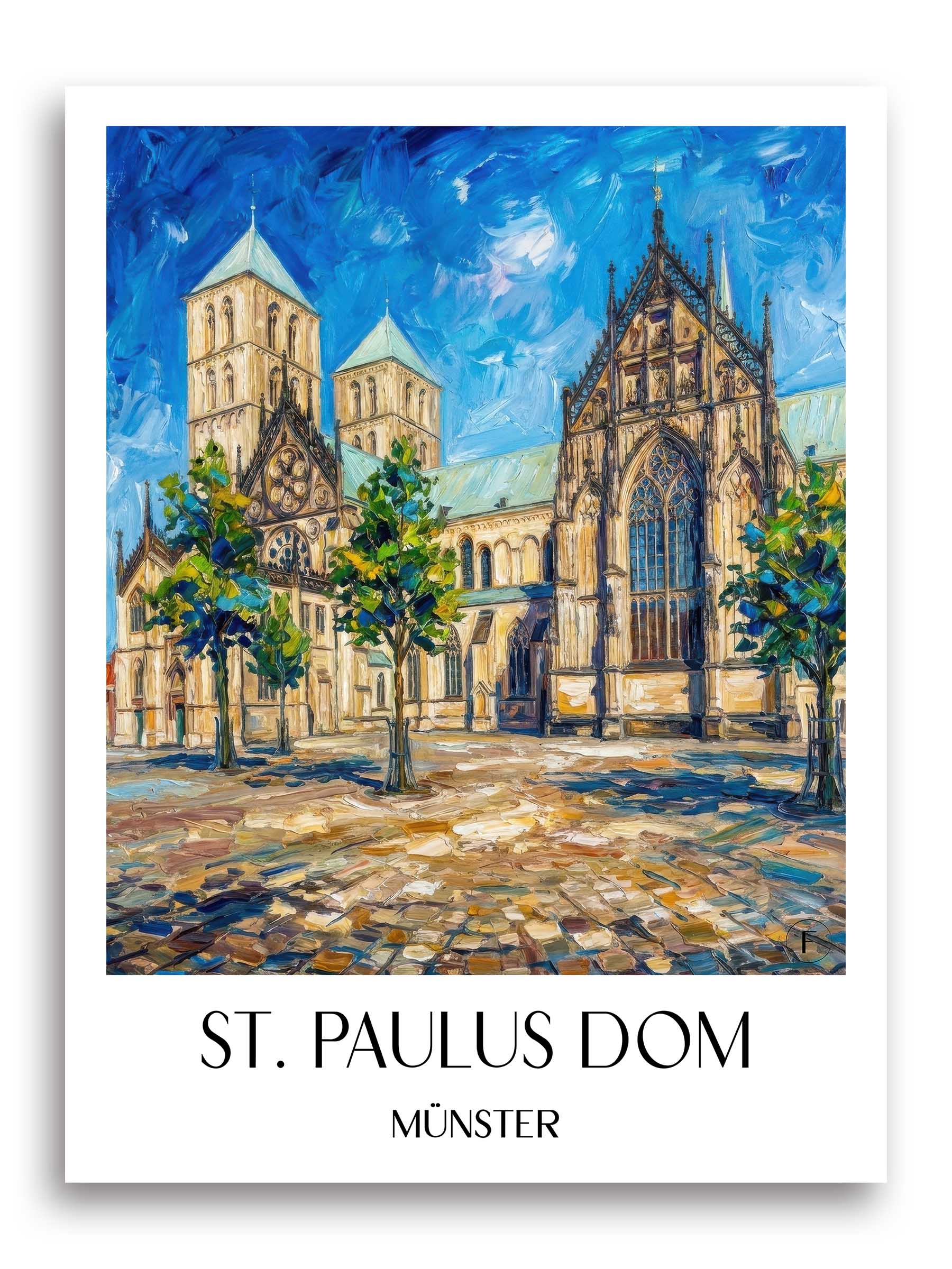 st.-paulus-dom-münster-deutschland-poster-oil-painting-oelgemaelde