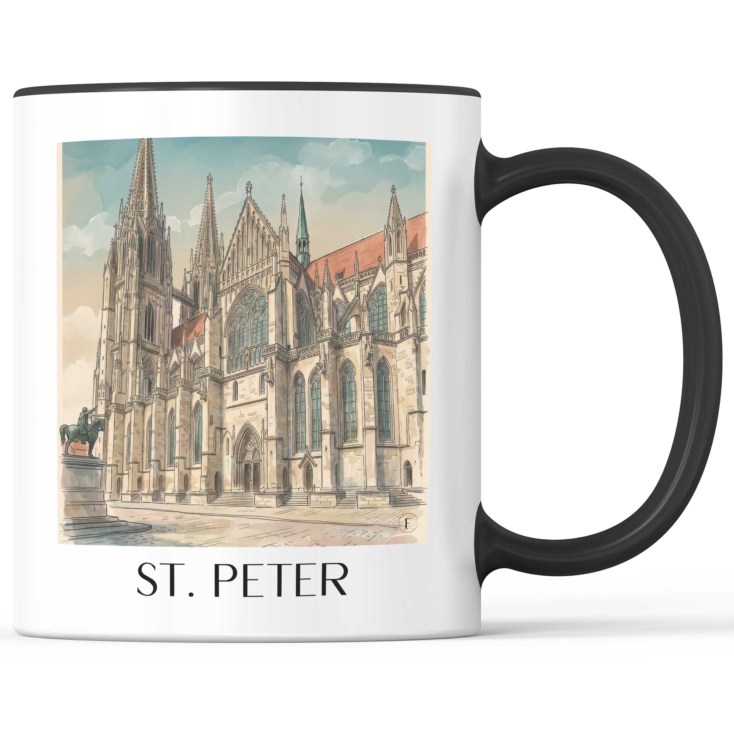 st.-peter-regensburg-deutschland-kaffeebecher-aquarell