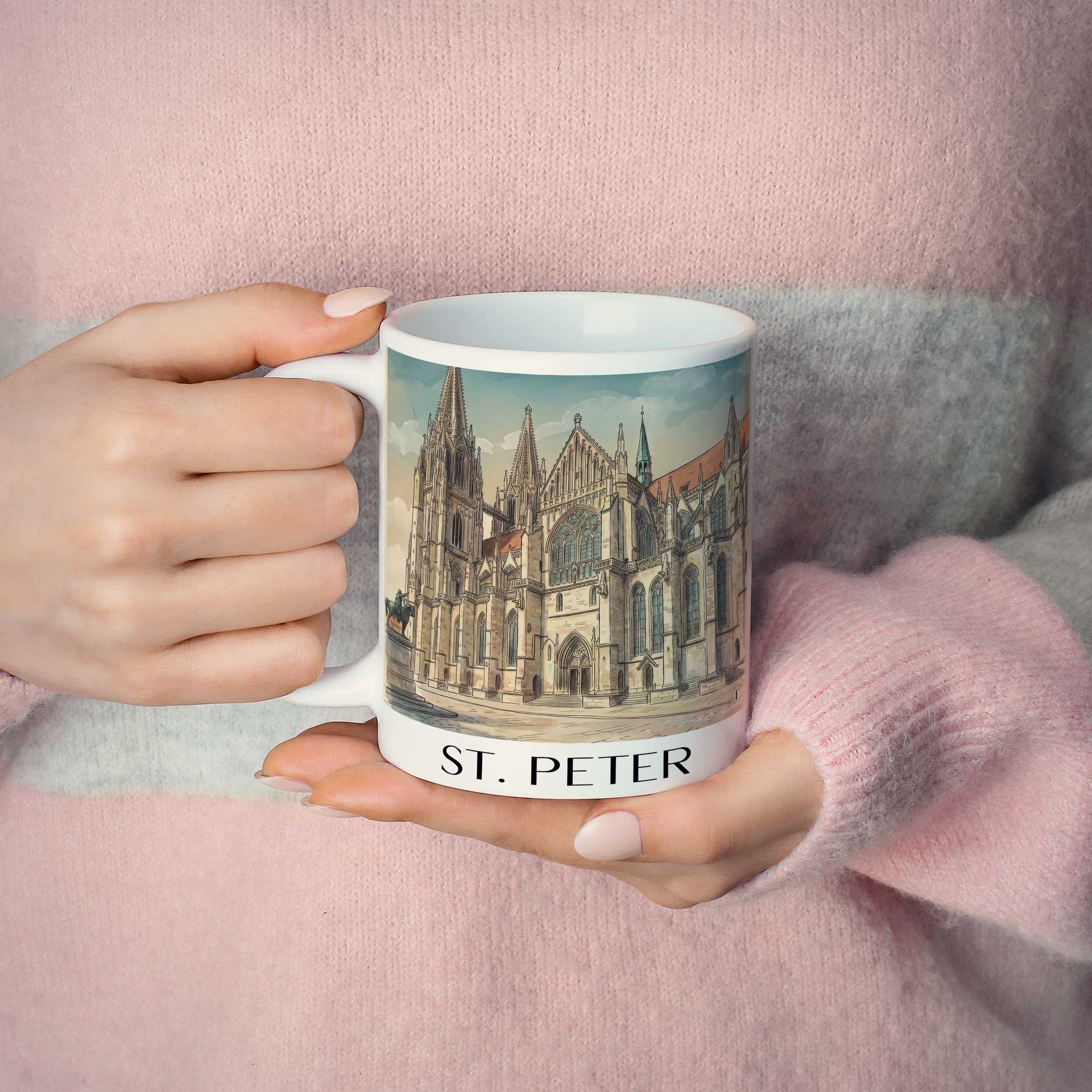 st.-peter-regensburg-deutschland-kaffeebecher-aquarell