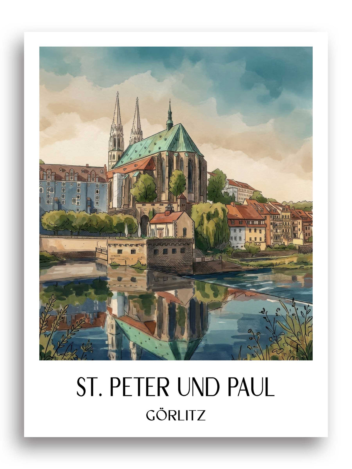 st.-peter-und-paul-görlitz-deutschland-poster-aquarell