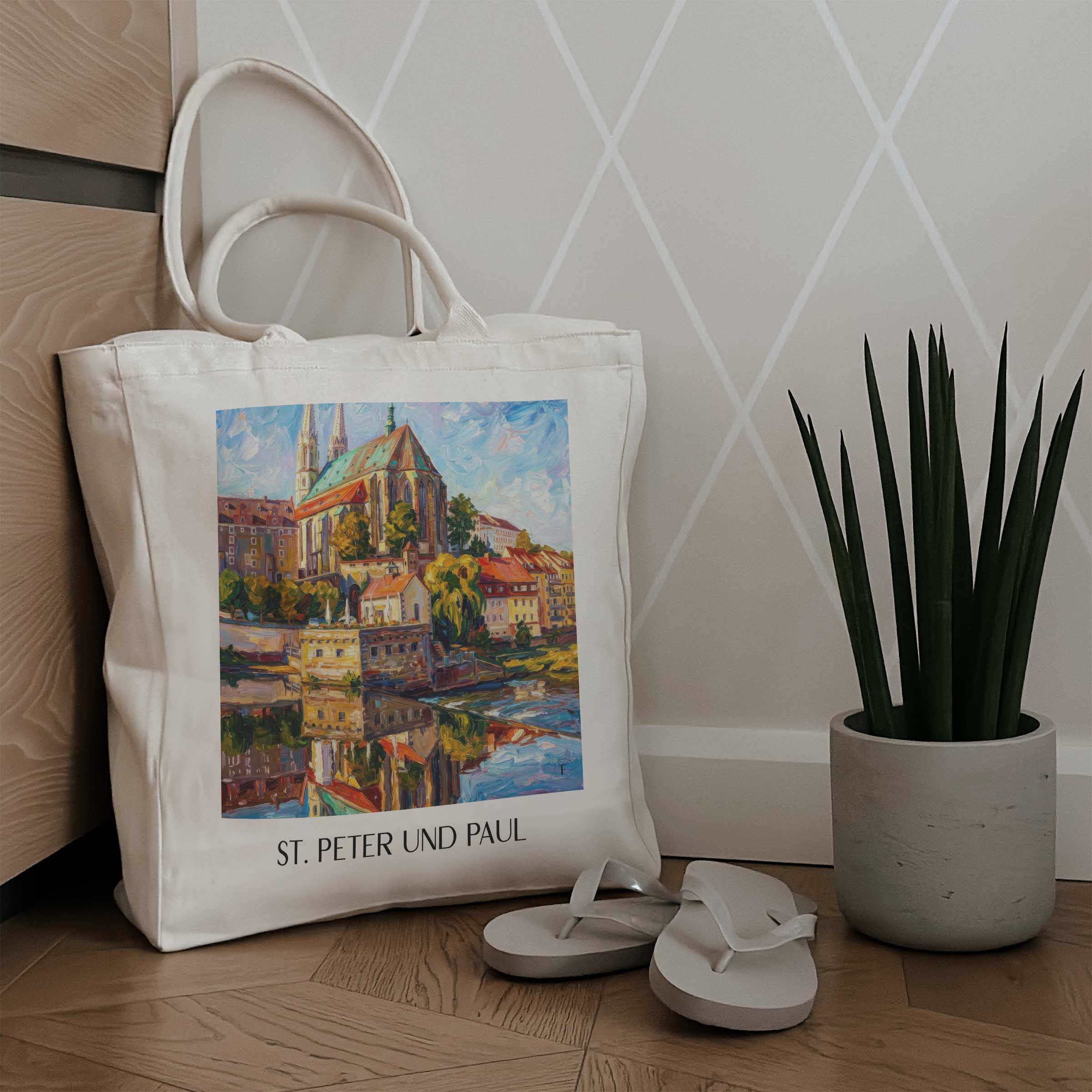 st.-peter-und-paul-görlitz-deutschland-einkaufstasche-oil-painting-oelgemaelde