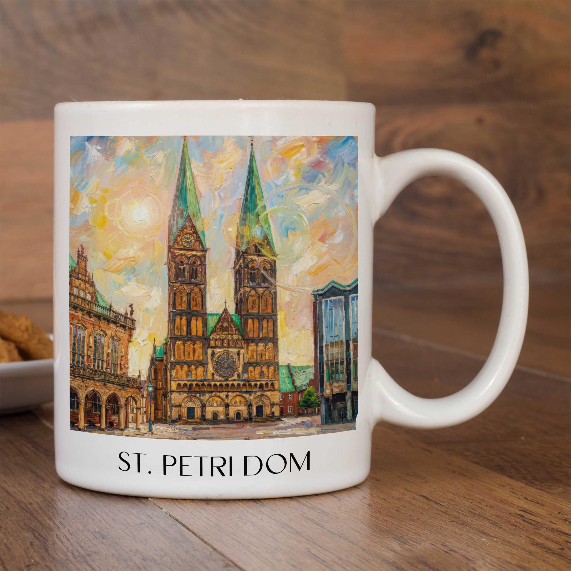 st.-petri-dom-bremen-deutschland-kaffeebecher-oil-painting-oelgemaelde