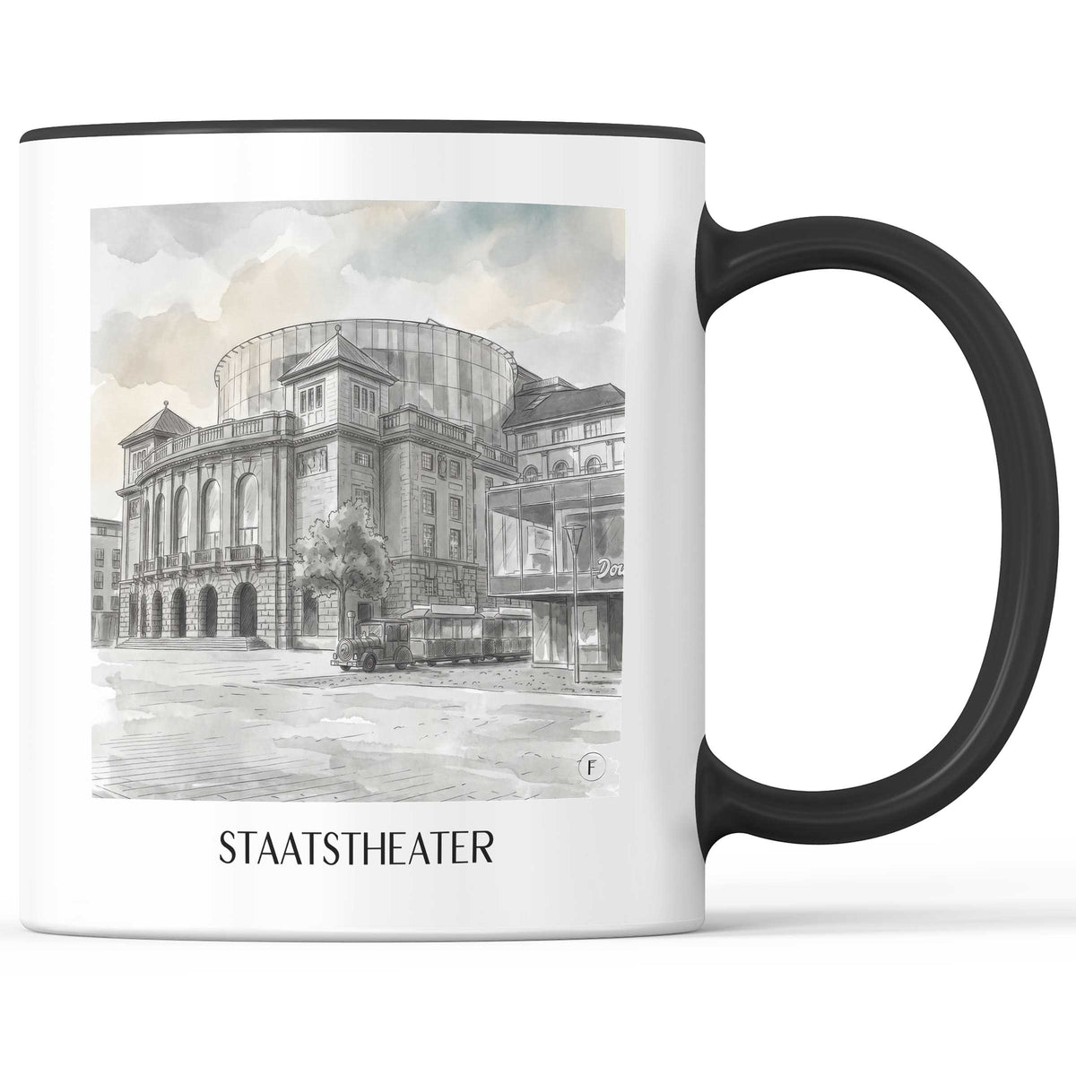 staatstheater-mainz-deutschland-kaffeebecher-aquarell-schwarz-weiss