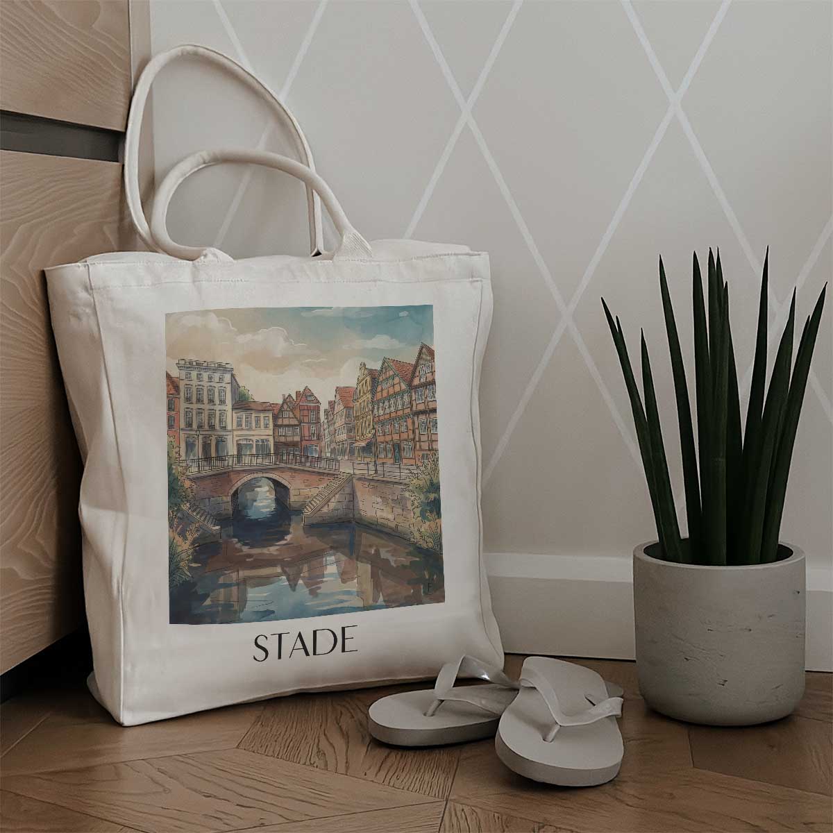 stade--niedersachsen-deutschland-einkaufstasche-aquarell