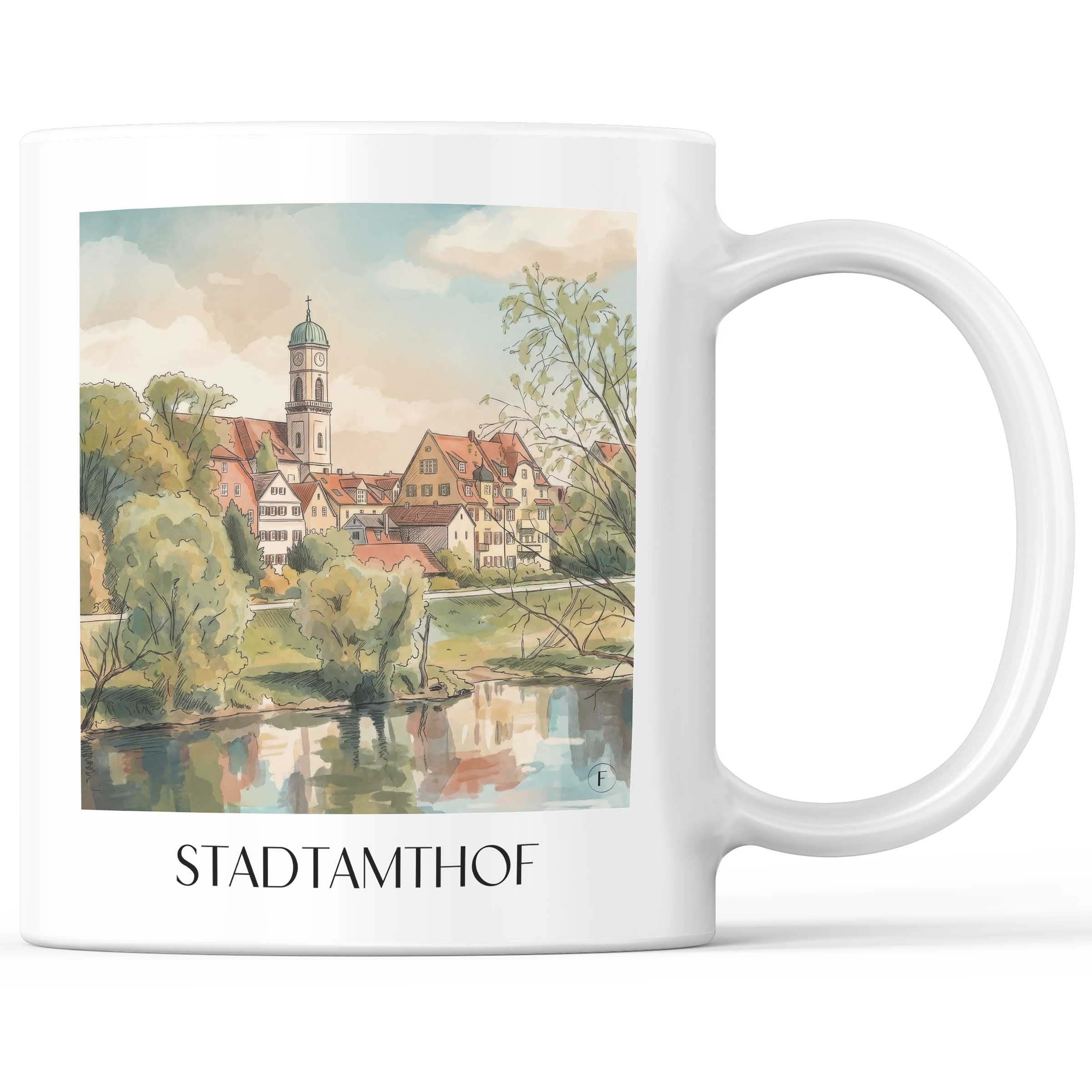 stadtamthof-regensburg-deutschland-kaffeebecher-aquarell