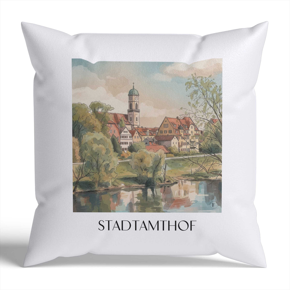 stadtamthof-regensburg-deutschland-kissenbezug-aquarell