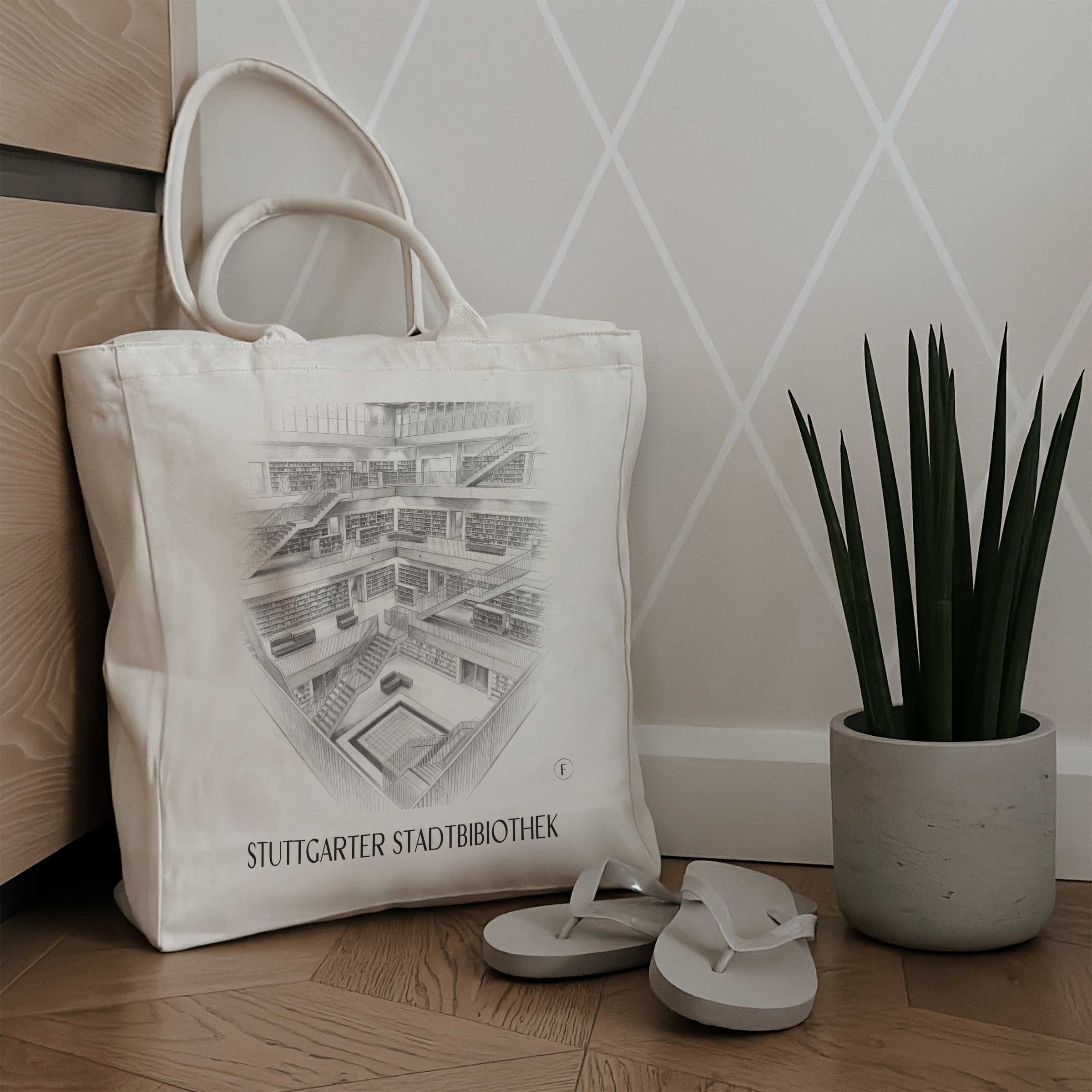 stadtbibiothek-stuttgart-deutschland-einkaufstasche-bleistift-zeichnung-drawing