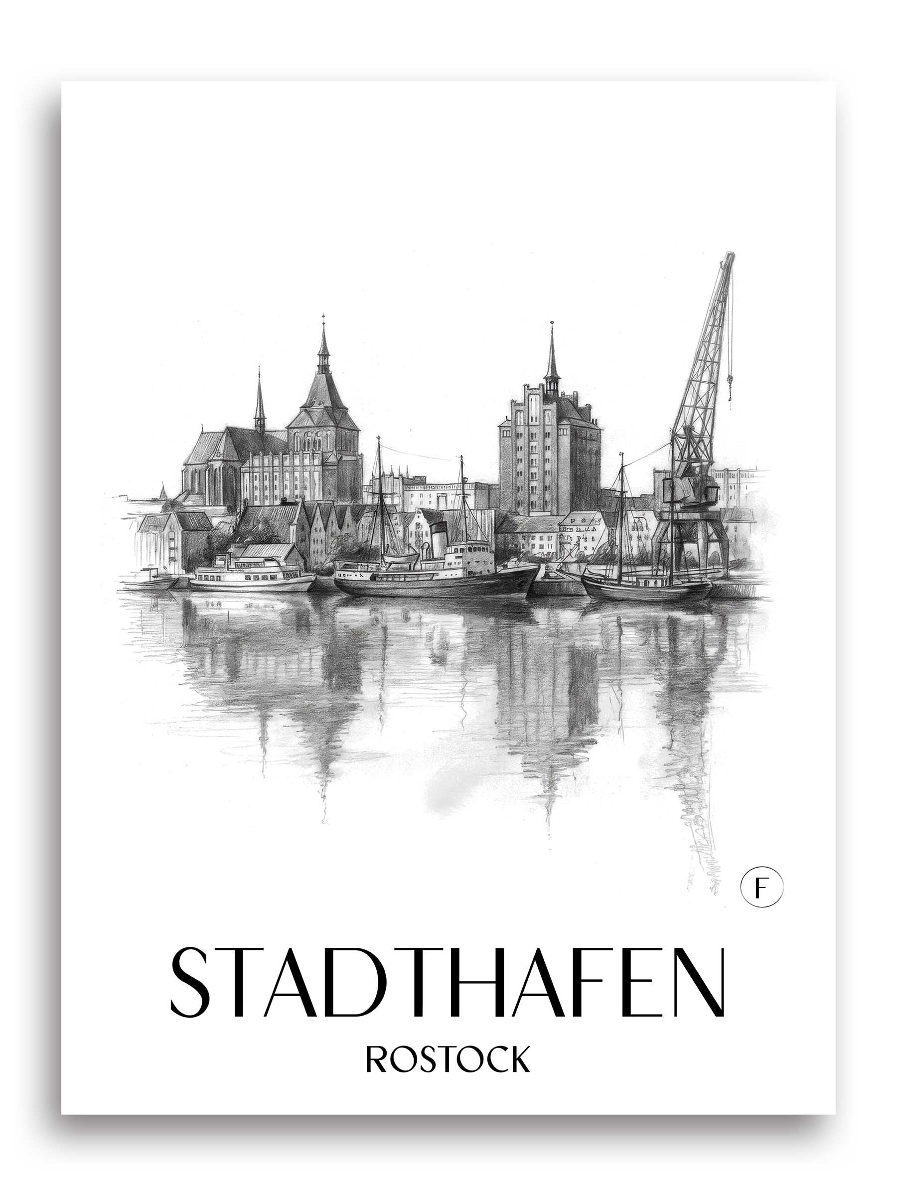 stadthafen-rostock-deutschland-poster-bleistift-zeichnung-drawing