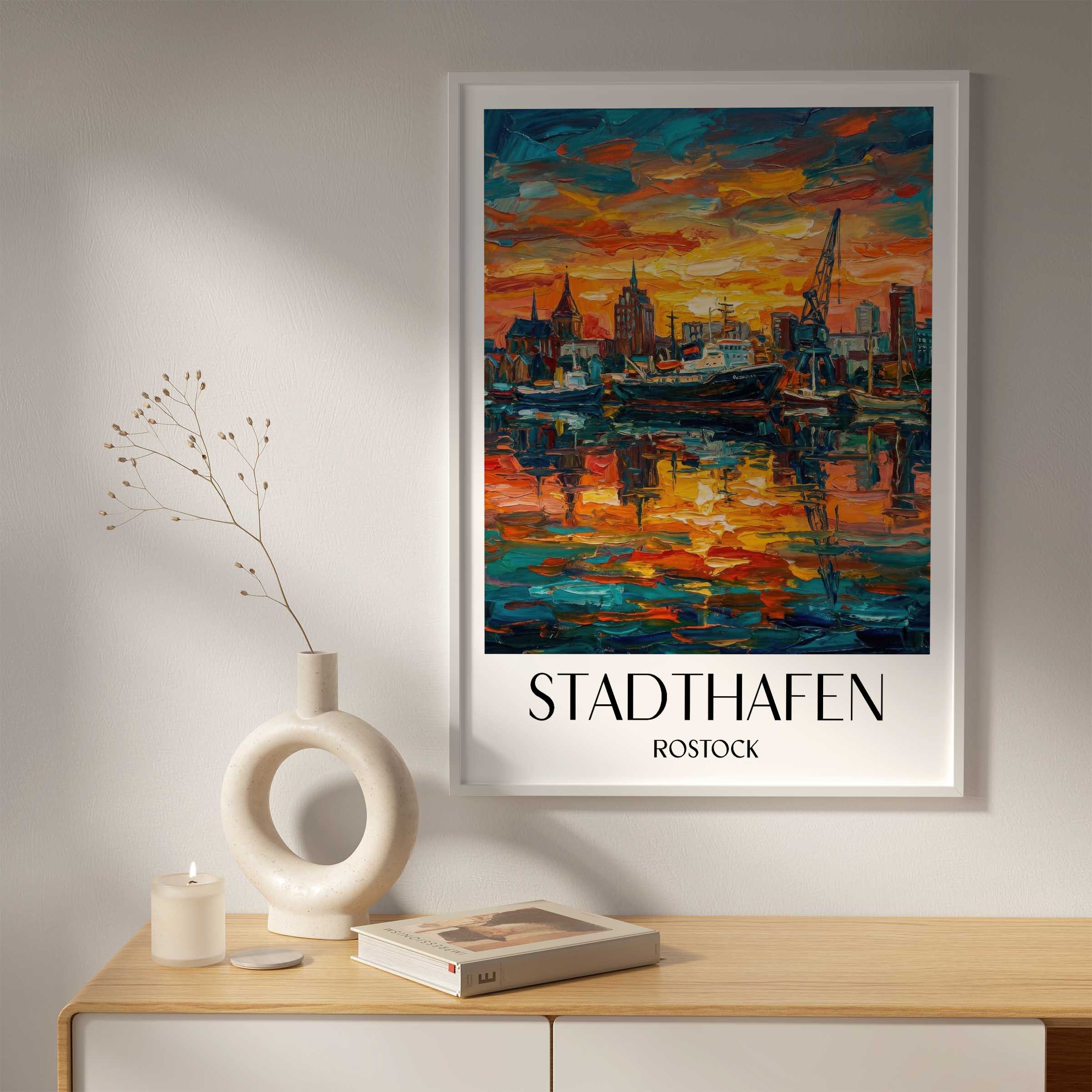 stadthafen-rostock-deutschland-poster-oil-painting-oelgemaelde
