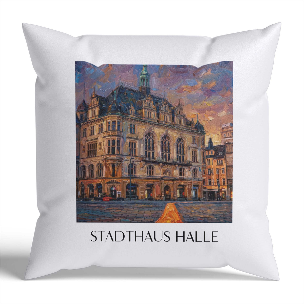 stadthaus-halle-deutschland-kissenbezug-oil-painting-oelgemaelde