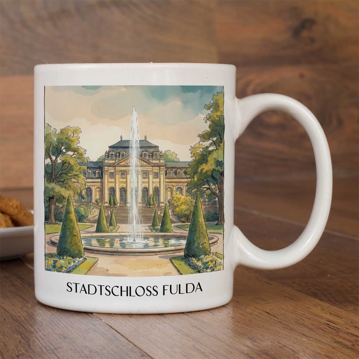 stadtschloss-fulda-hessen-deutschland-kaffeebecher-aquarell