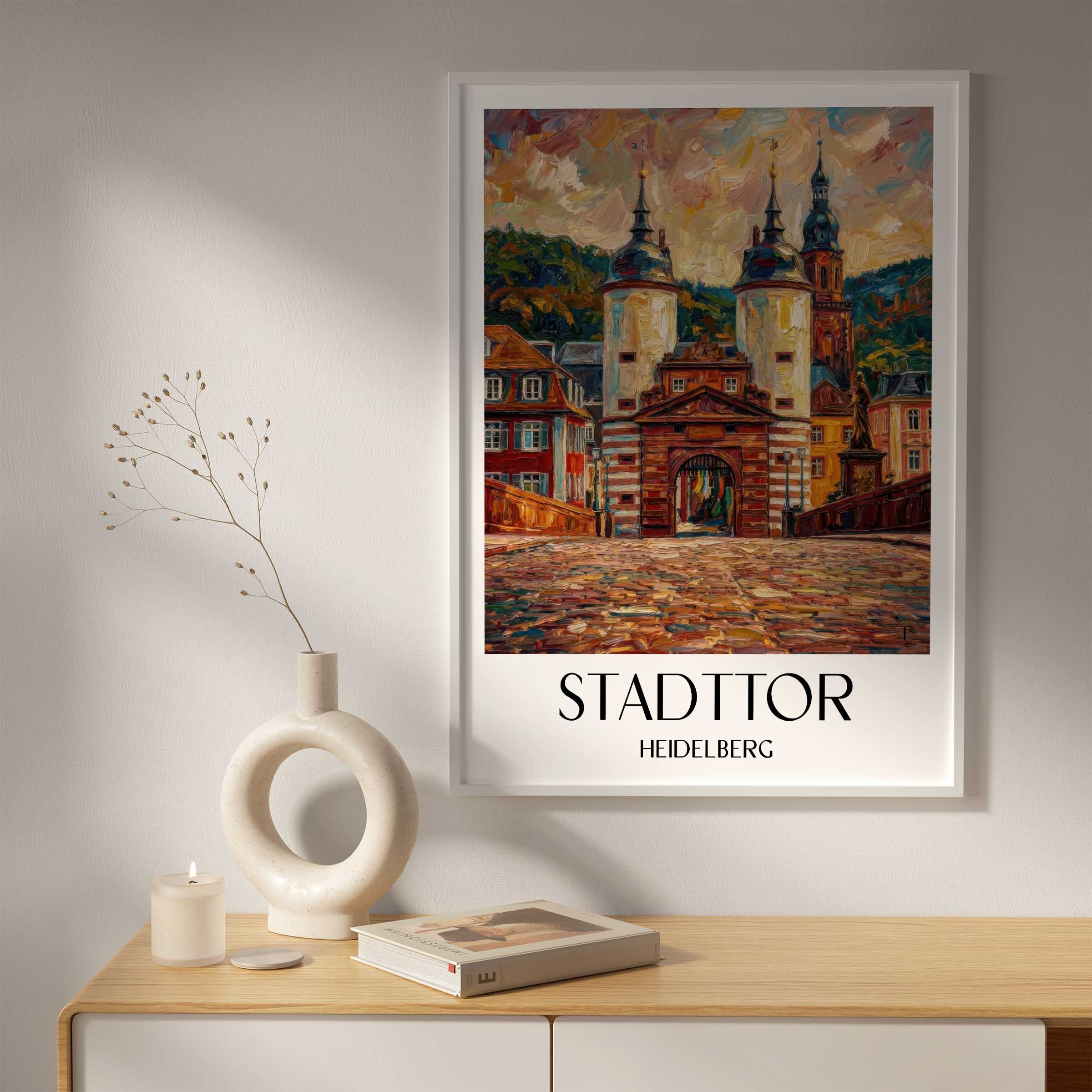 stadttor-heidelberg-deutschland-poster-oil-painting-oelgemaelde