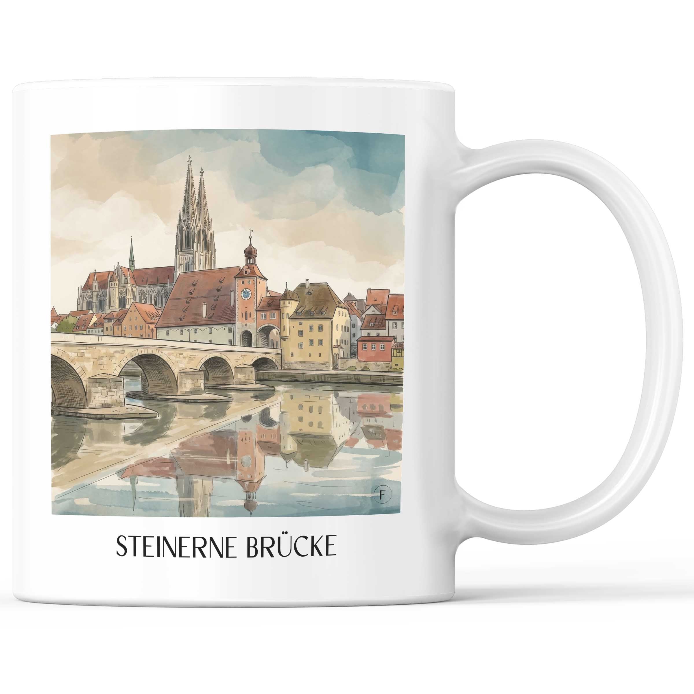 steinerne-brücke-regensburg-deutschland-kaffeebecher-aquarell