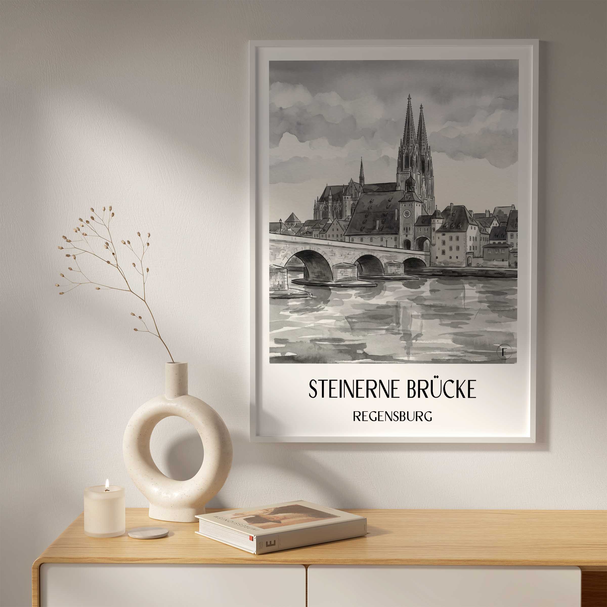 steinerne-brücke-regensburg-deutschland-poster-aquarell-schwarz-weiss
