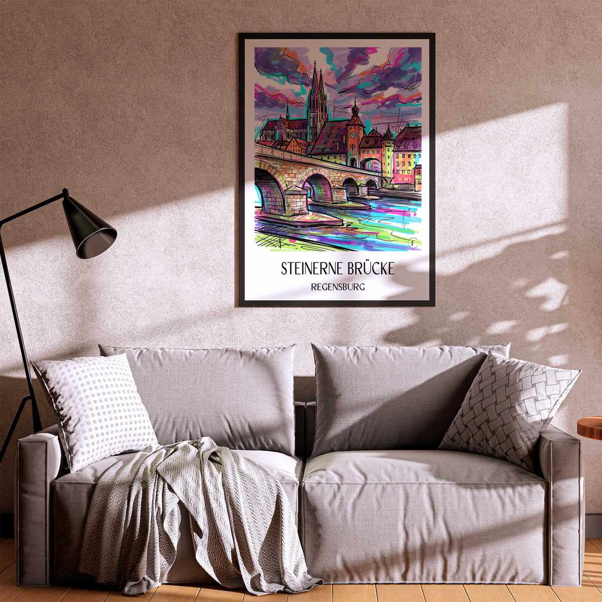 steinerne-brücke-regensburg-deutschland-poster-graffiti