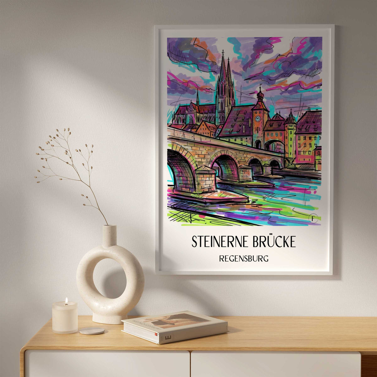 steinerne-brücke-regensburg-deutschland-poster-graffiti