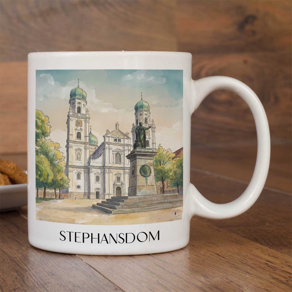 stephansdom-passau-deutschland-kaffeebecher-aquarell