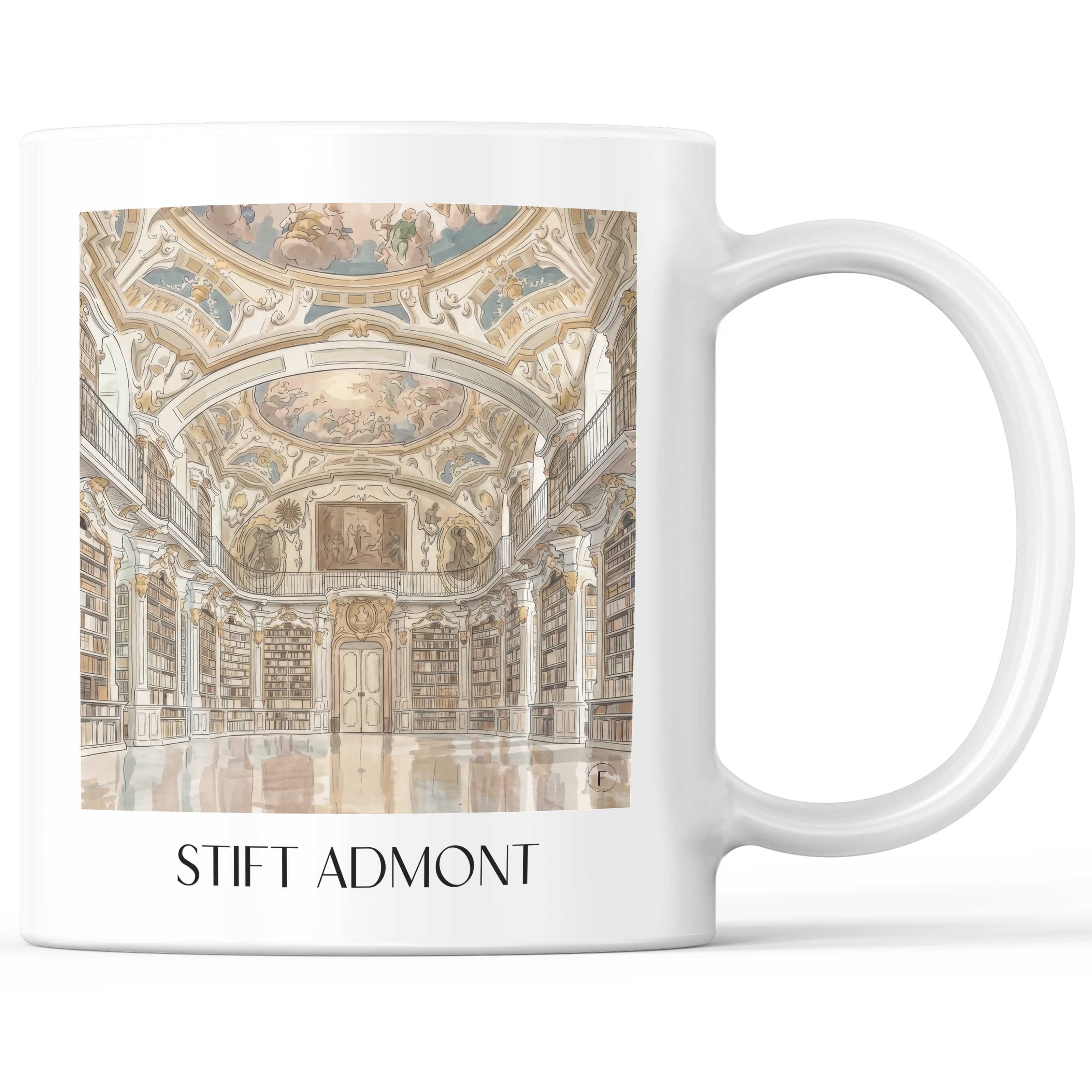 stift-admont-steiermark-österreich-kaffeebecher-aquarell
