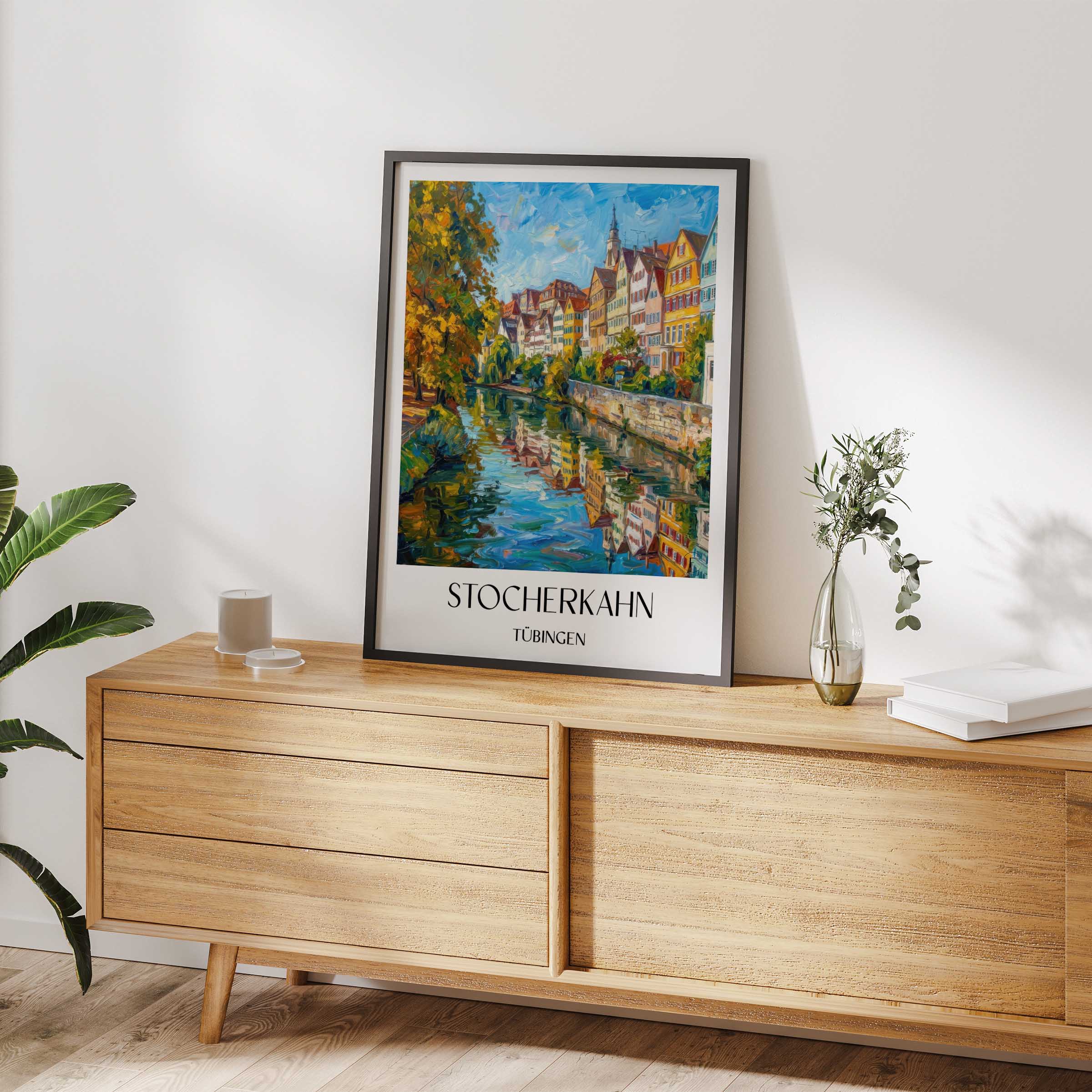 stocherkahn-tübingen-deutschland-poster-oil-painting-oelgemaelde