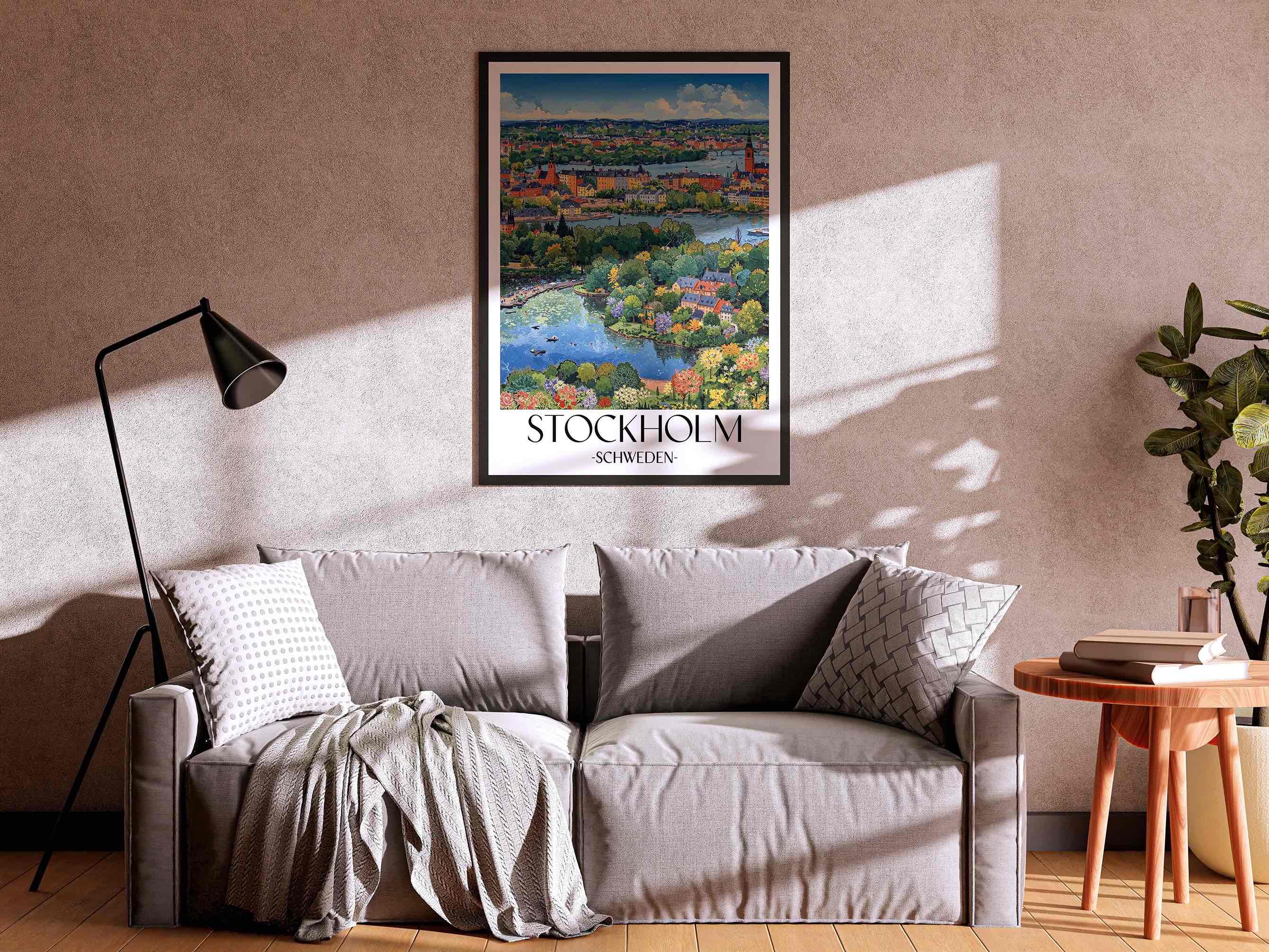 stockholm-schweden-poster-aquarell