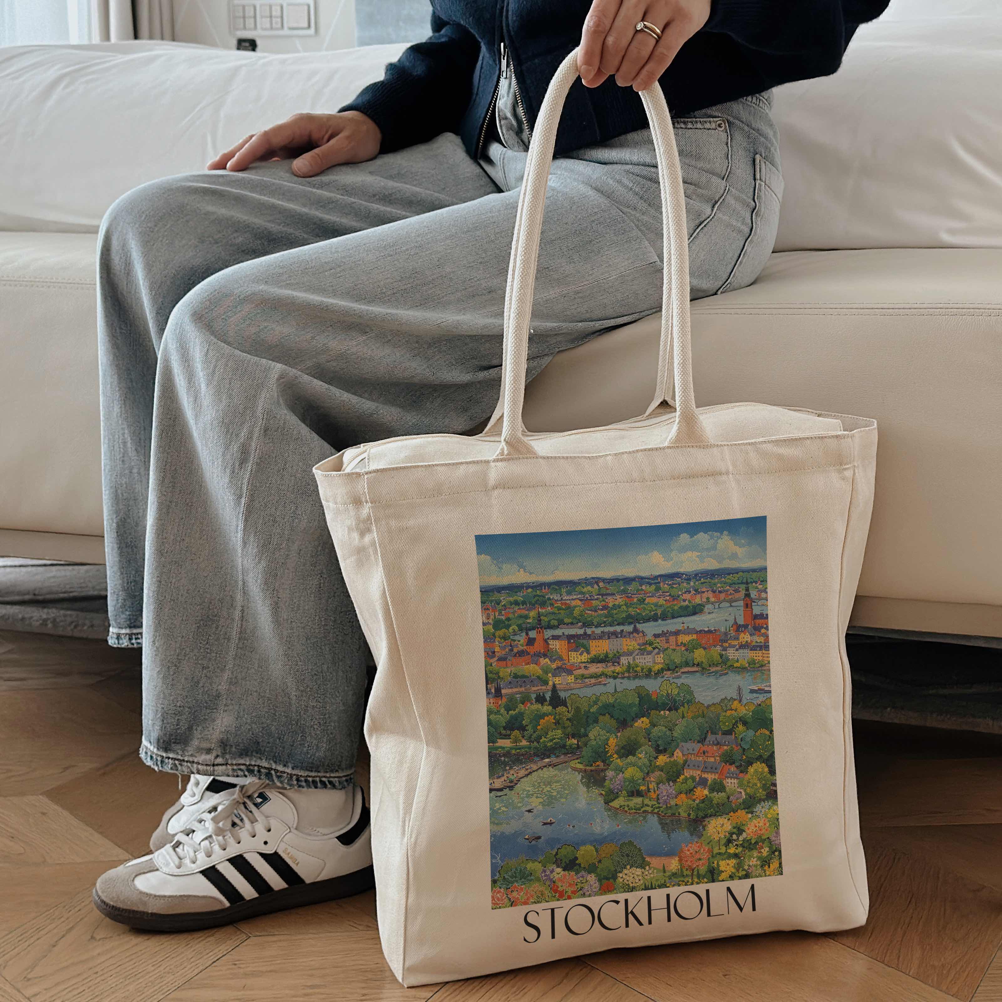 stockholm-schweden-einkaufstasche-aquarell