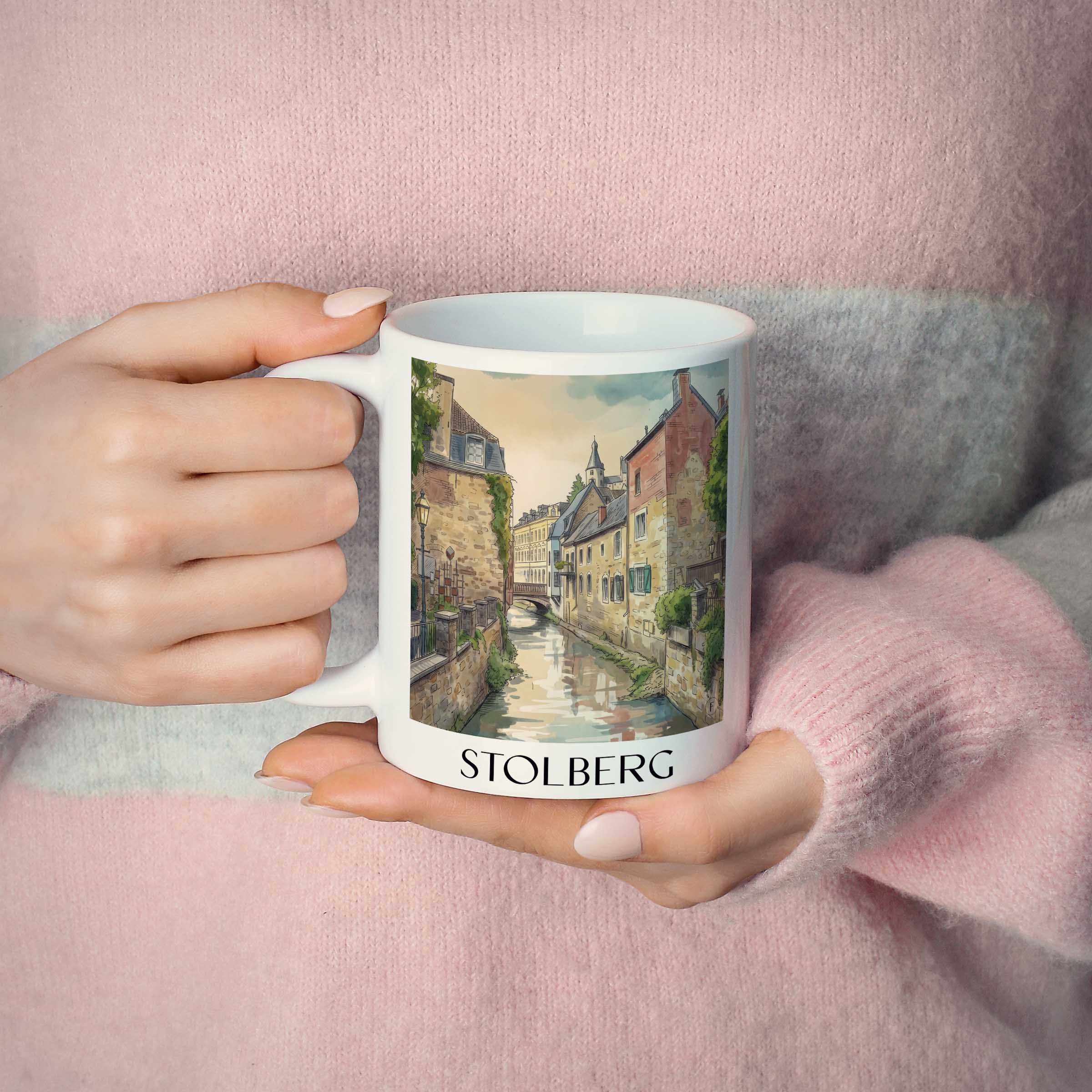 stolberg-rheinland-deutschland-kaffeebecher-aquarell