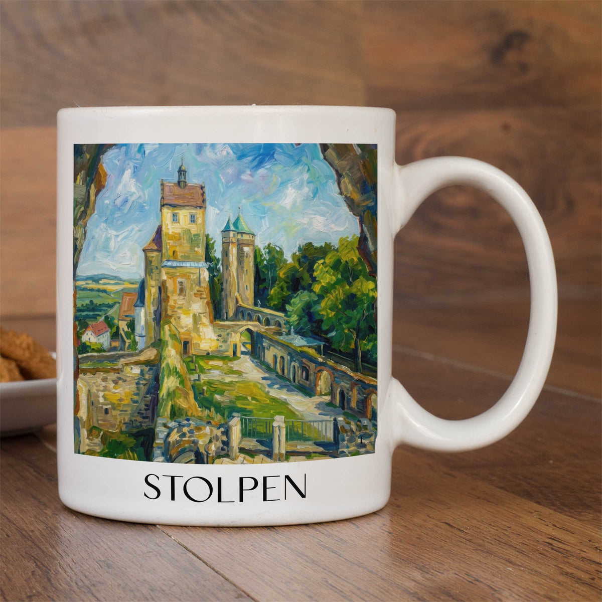 stolpen-sächsische-schweiz-deutschland-kaffeebecher-oil-painting-oelgemaelde