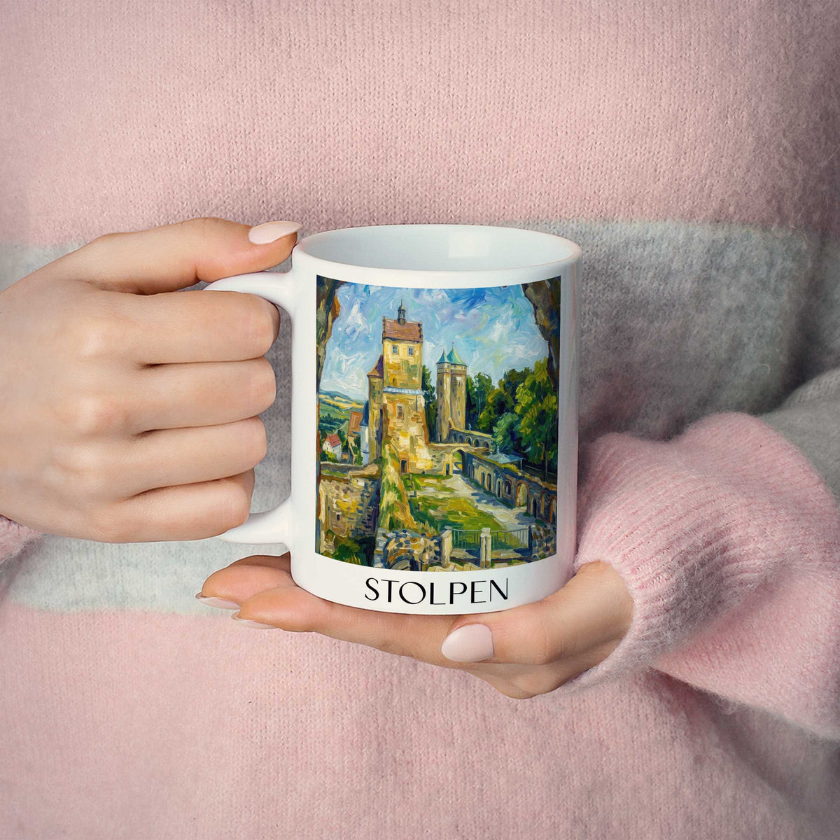 stolpen-sächsische-schweiz-deutschland-kaffeebecher-oil-painting-oelgemaelde