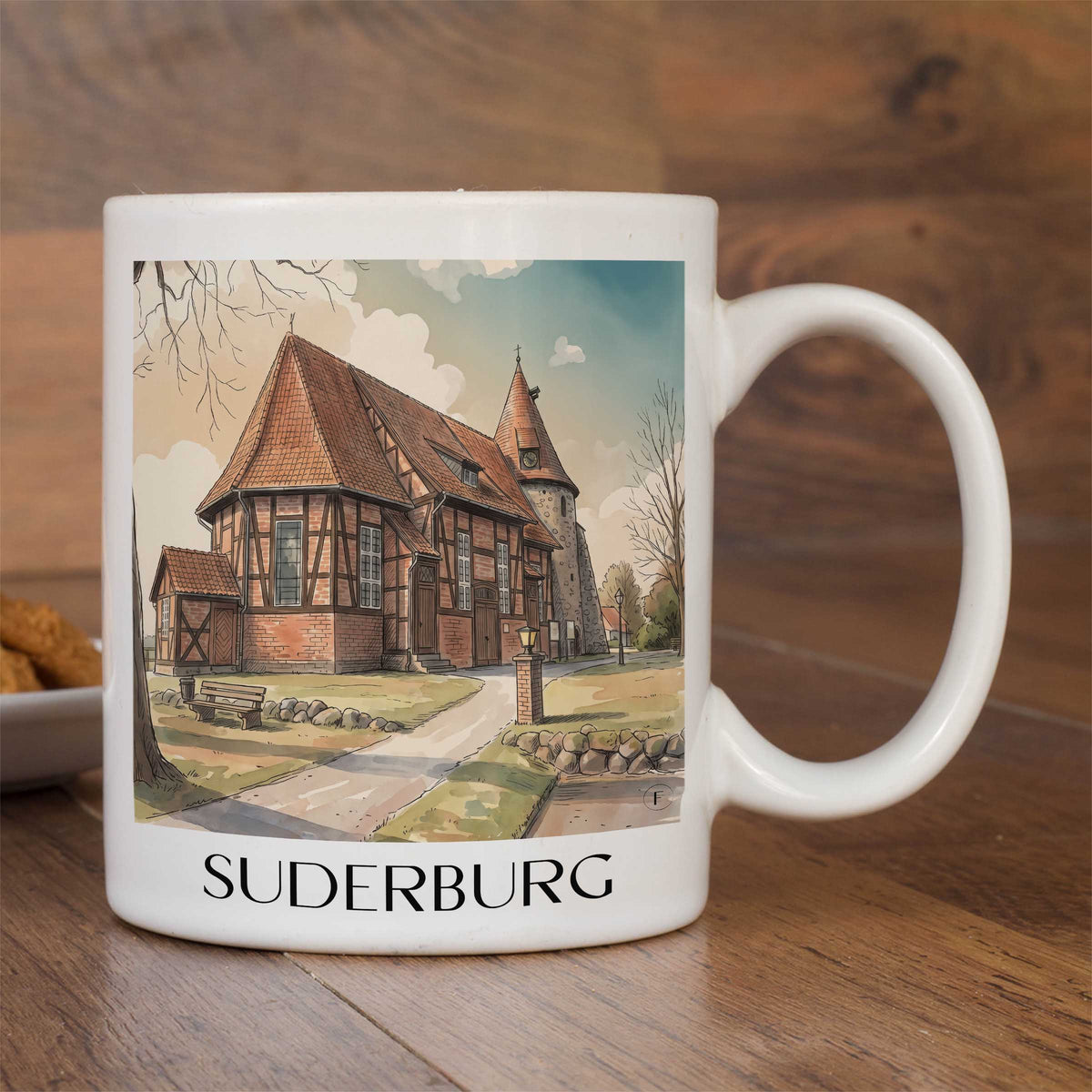 suderburg-lüneburger-heide-deutschland-kaffeebecher-aquarell