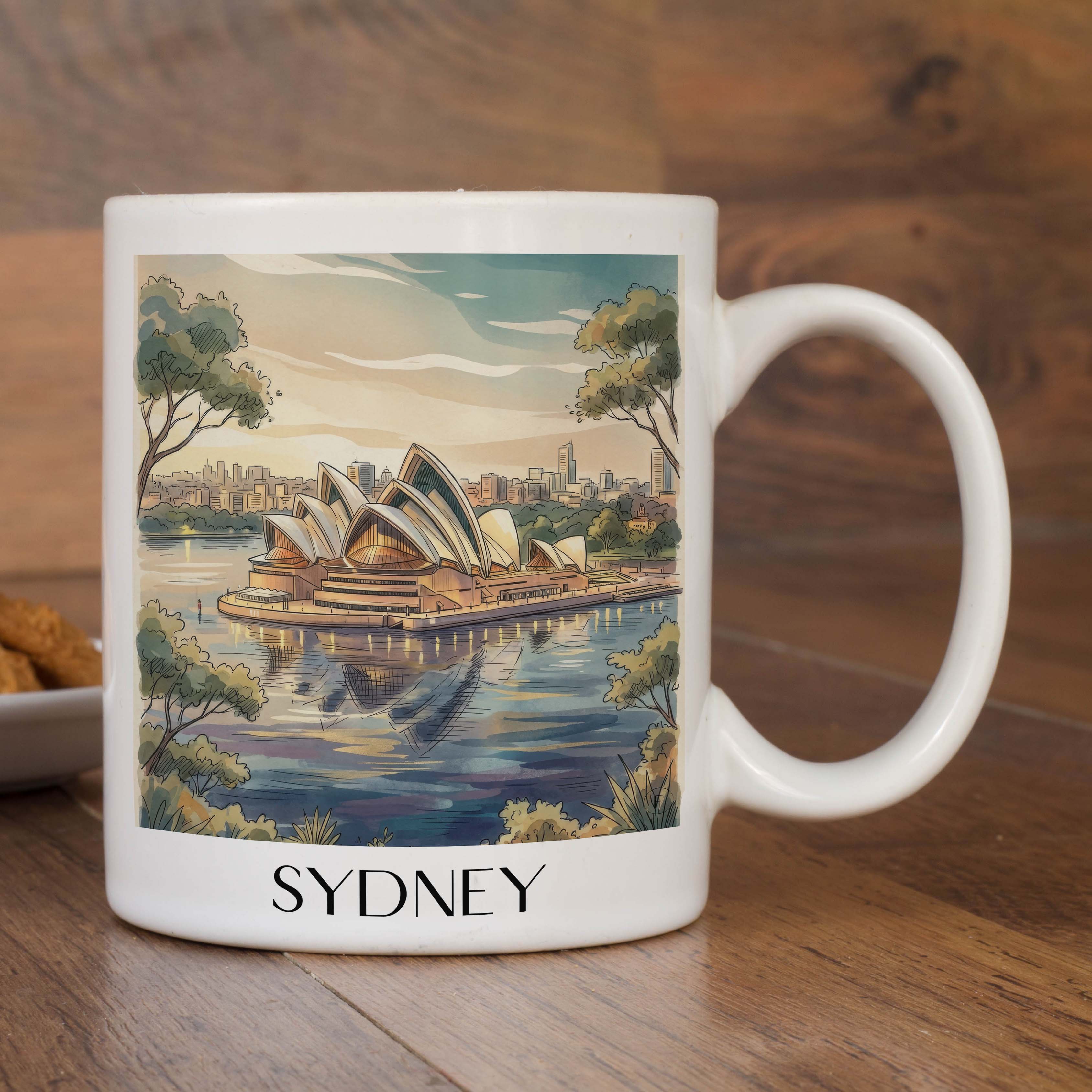 sydney-australien-kaffeebecher-aquarell