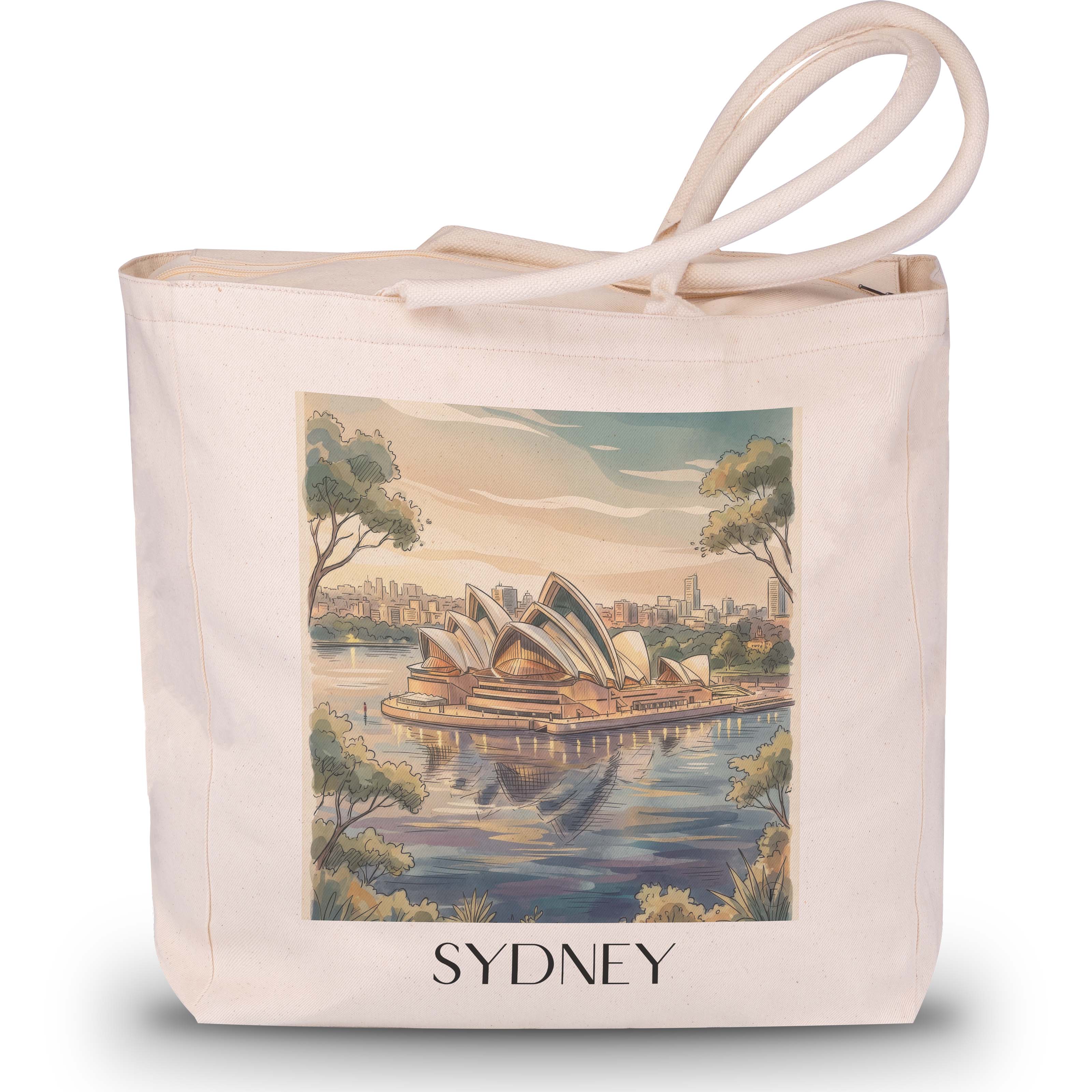 sydney-australien-einkaufstasche-aquarell