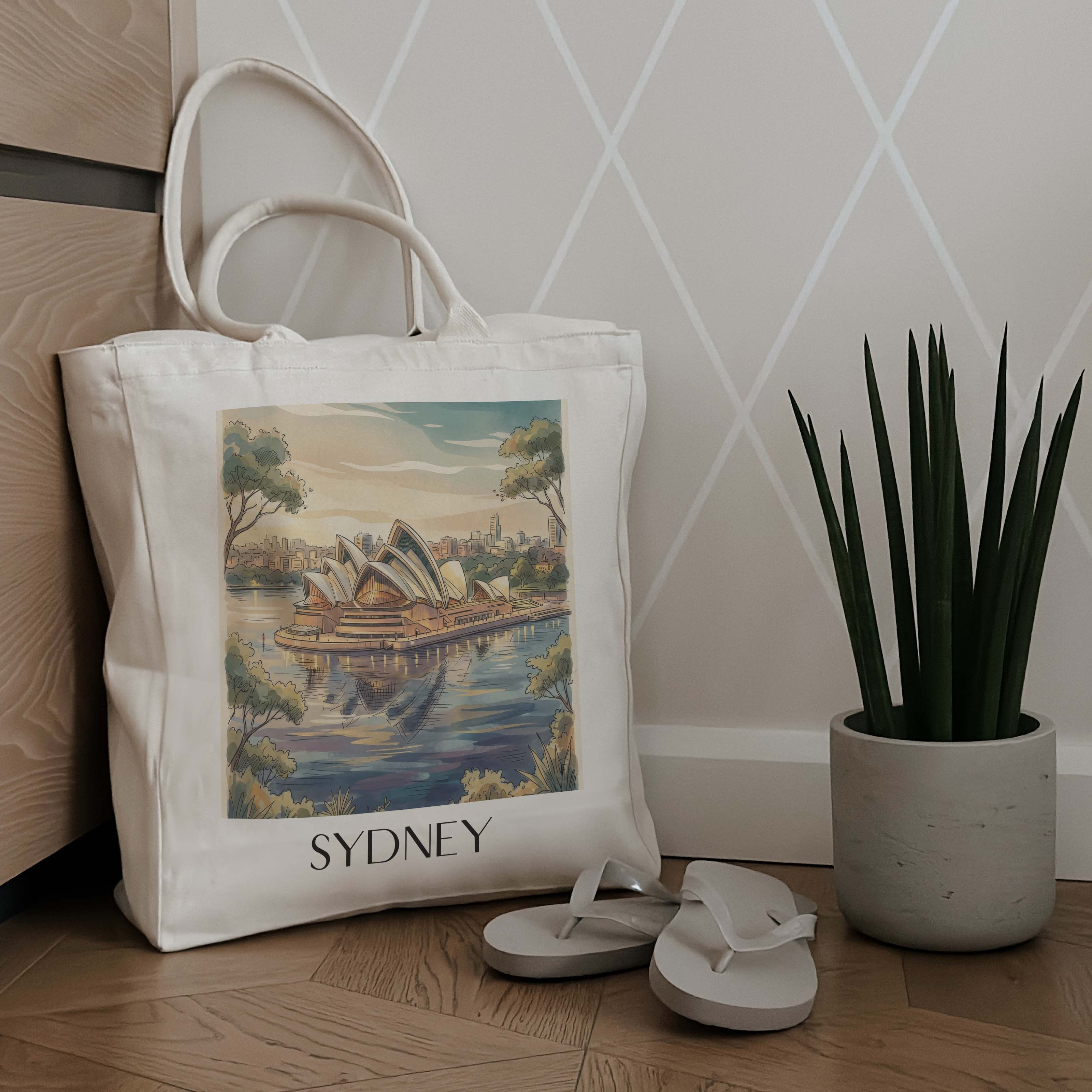 sydney-australien-einkaufstasche-aquarell