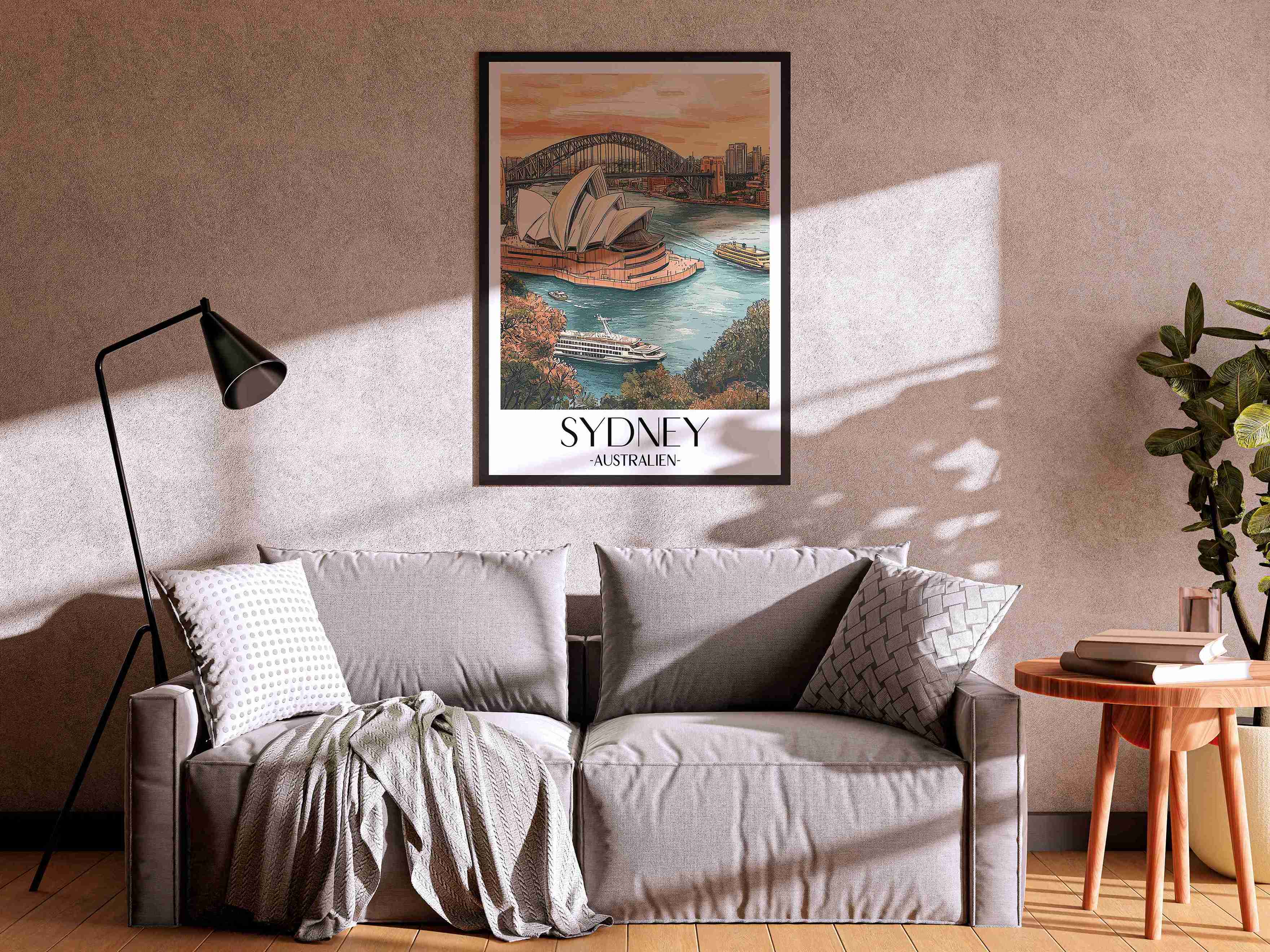 sydney-australien-poster-aquarell
