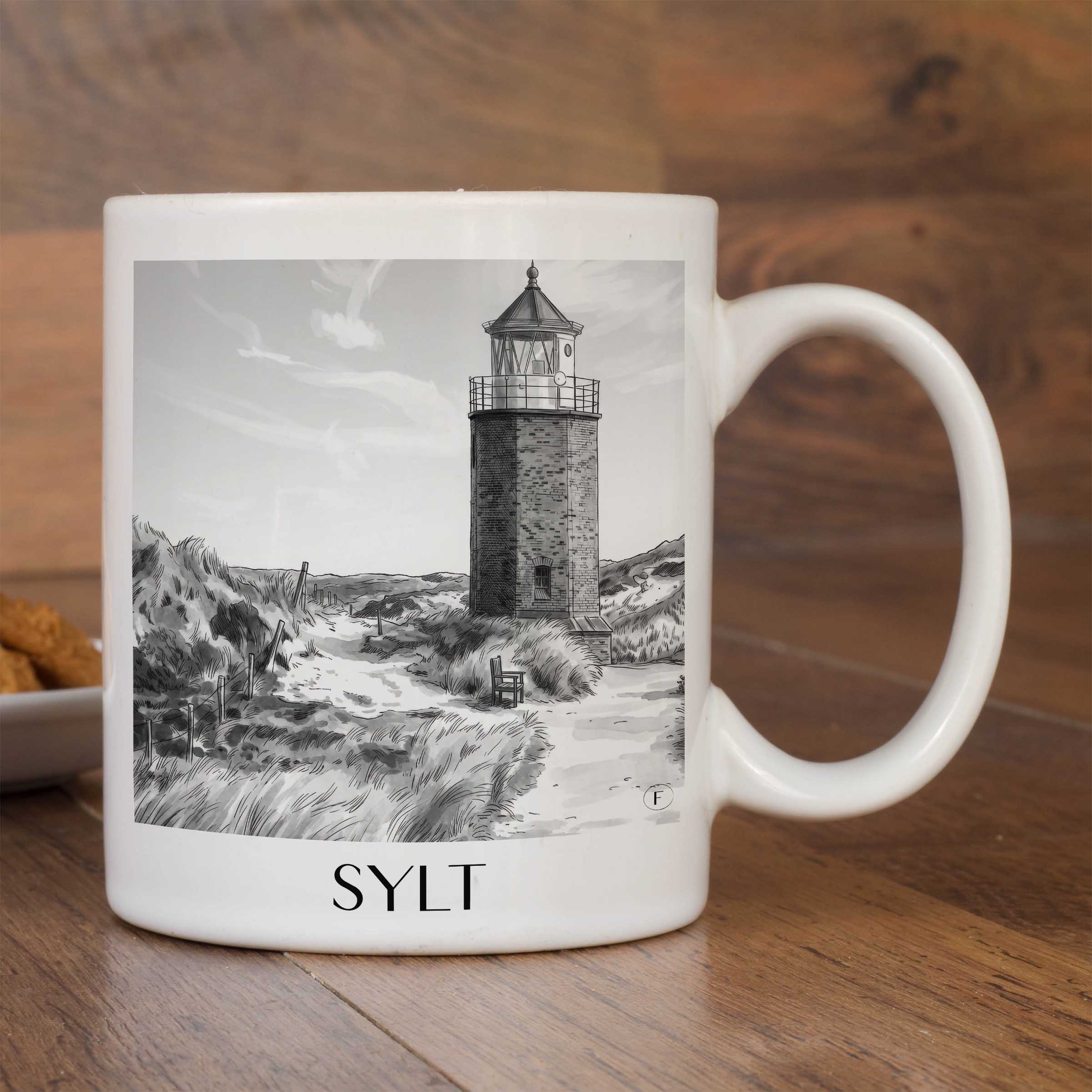 sylt-deutschland-kaffeebecher-aquarell-schwarz-weiss