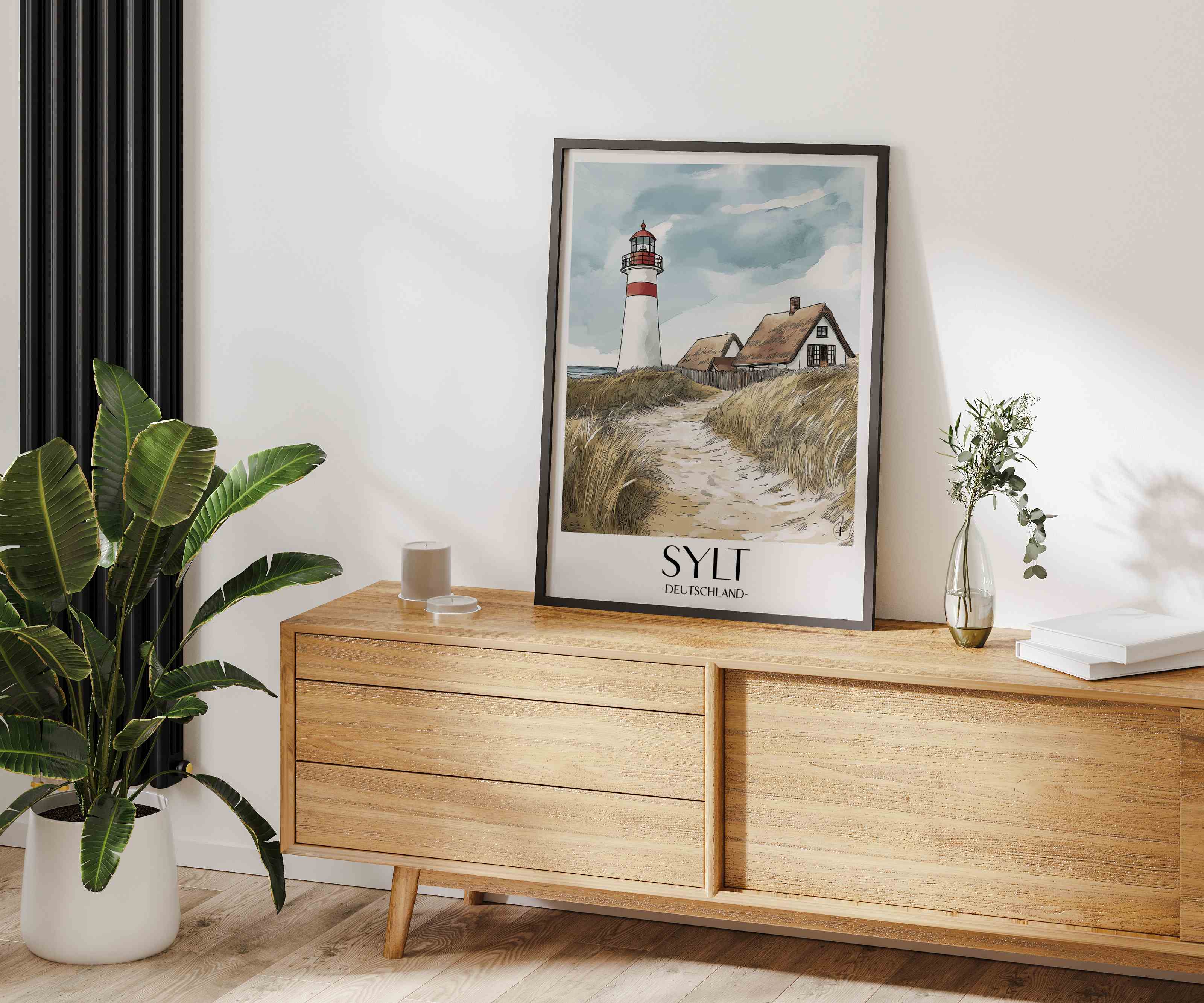 sylt-deutschland-poster-aquarell
