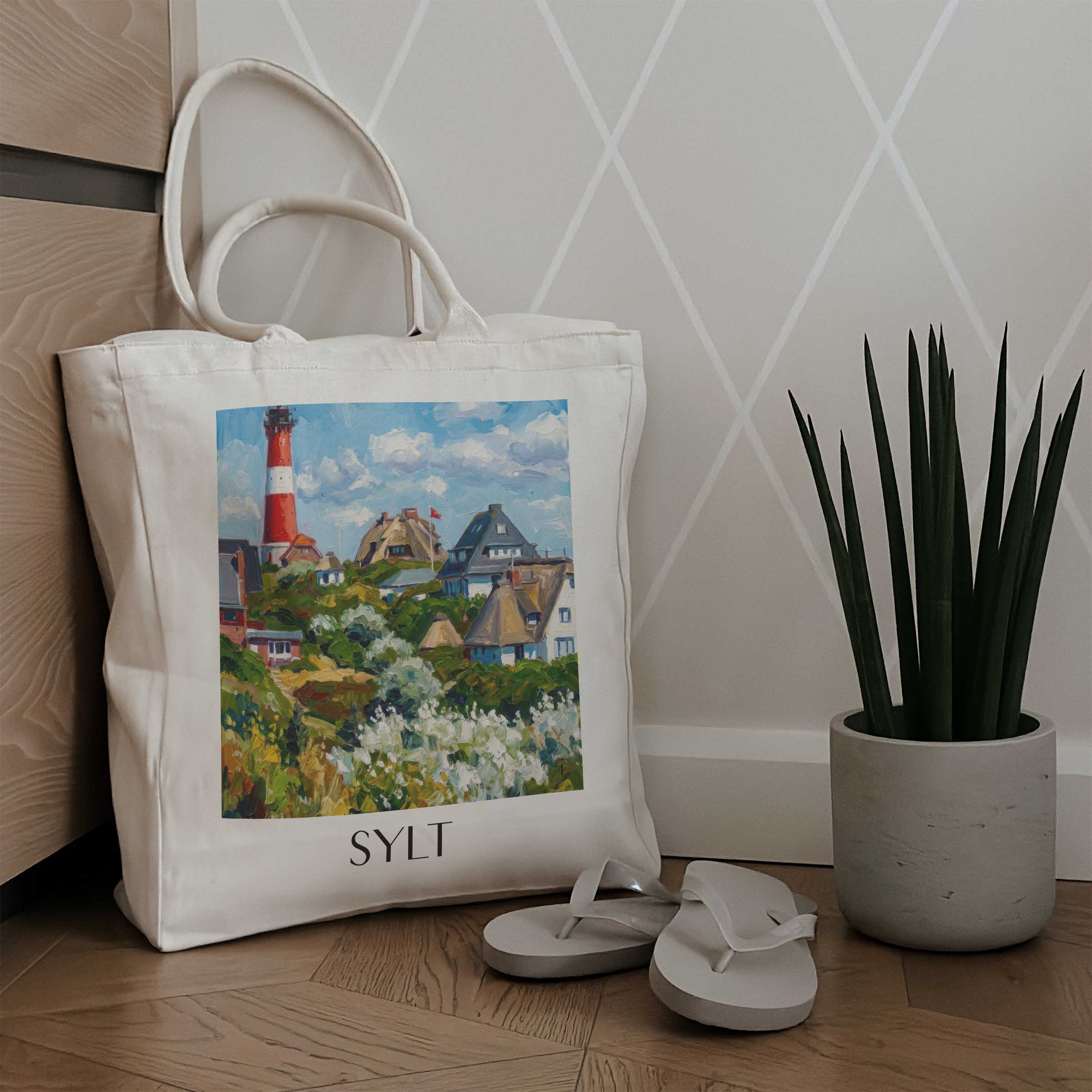 sylt-westerland-deutschland-einkaufstasche-oil-painting-oelgemaelde