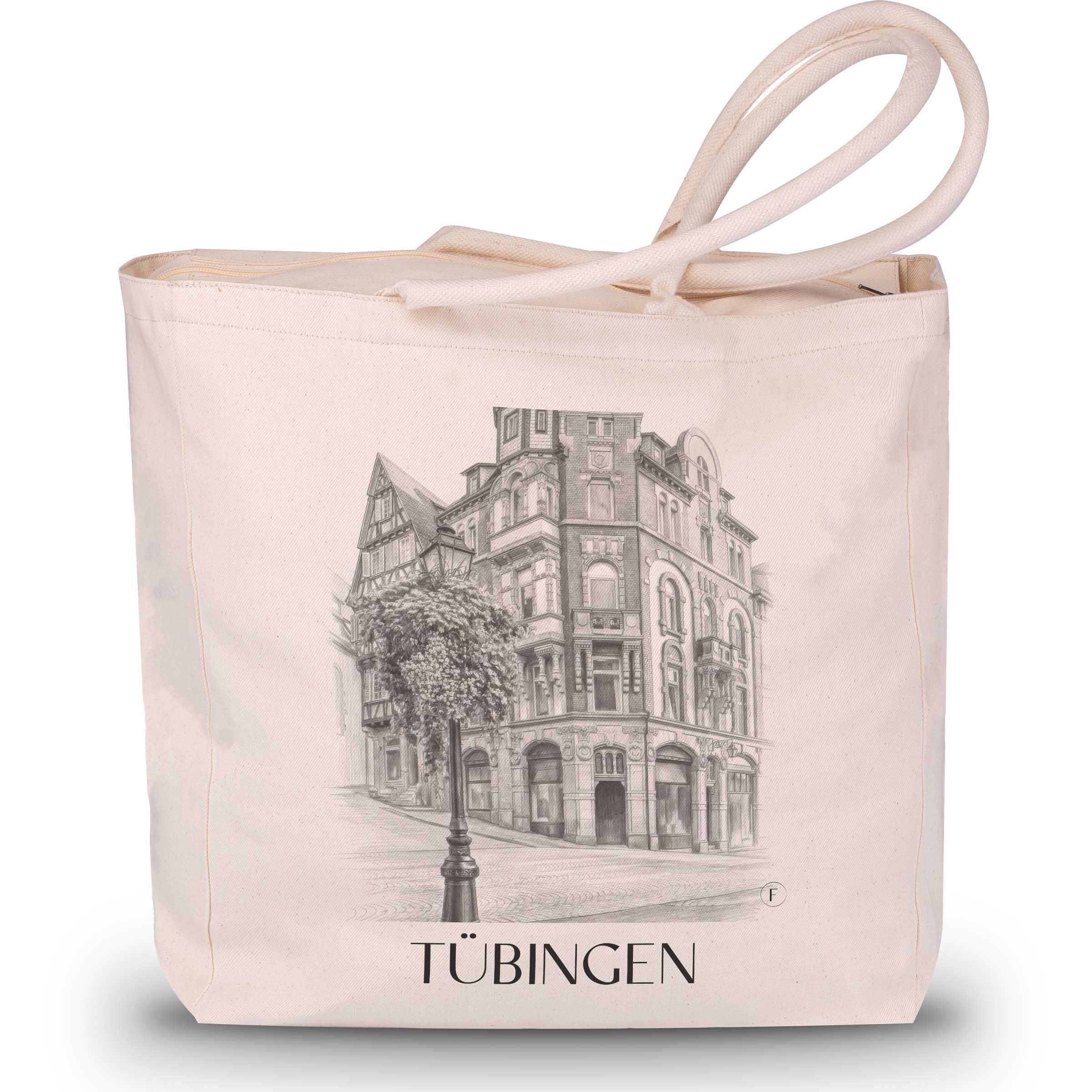 Tübingen - Deutschland Tote Bag - Einkaufstasche im Zeichnung Stil