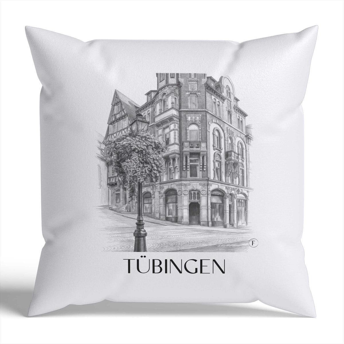 tübingen-deutschland-deutschland-kissenbezug-bleistift-zeichnung-drawing