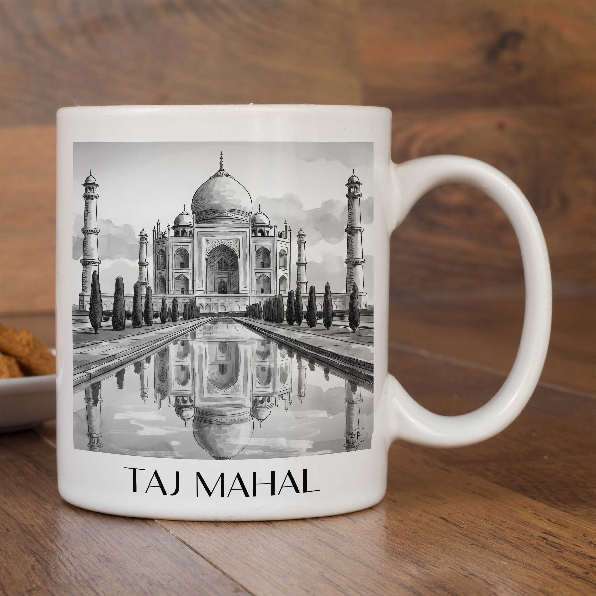 taj-mahal-indien-kaffeebecher-aquarell-schwarz-weiss